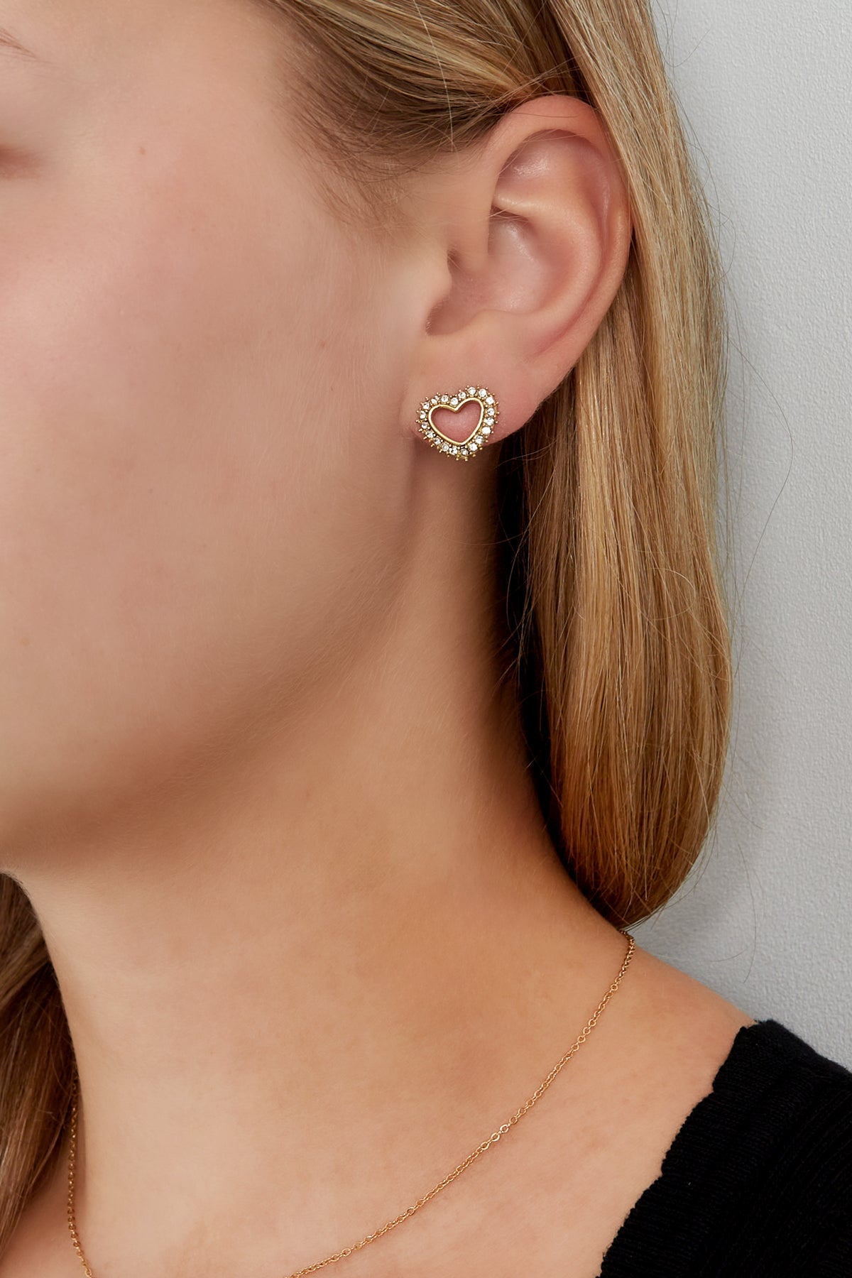 Amour sparkle studs - Gold