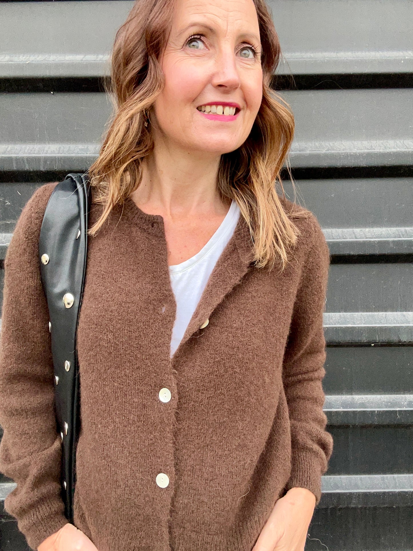 Jilly cardigan - Dark Chocolate