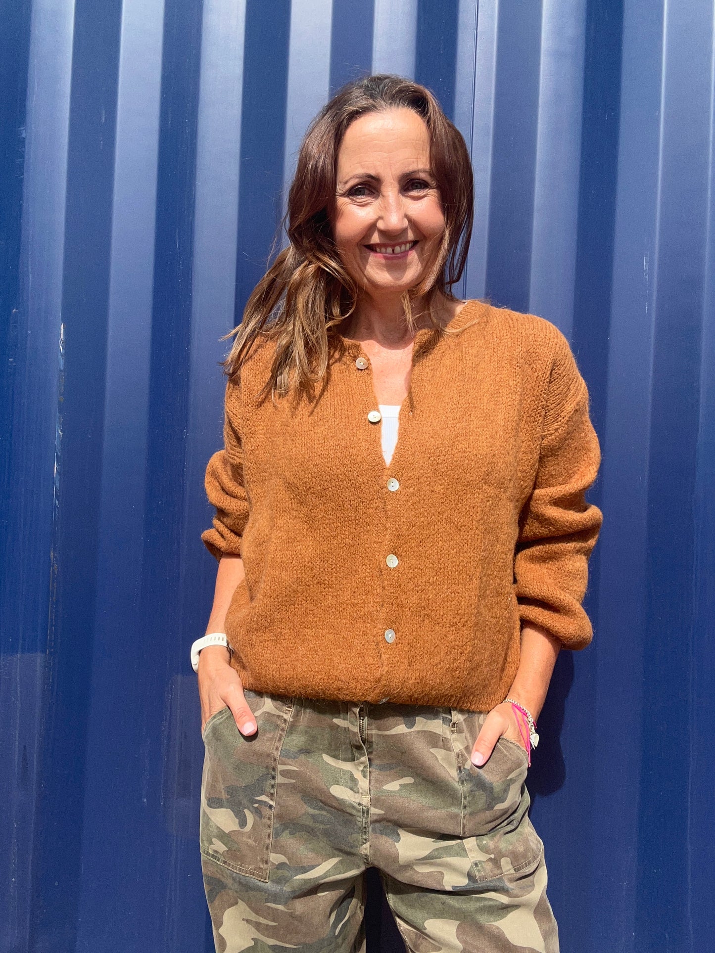 Beattie cardigan - Toffee
