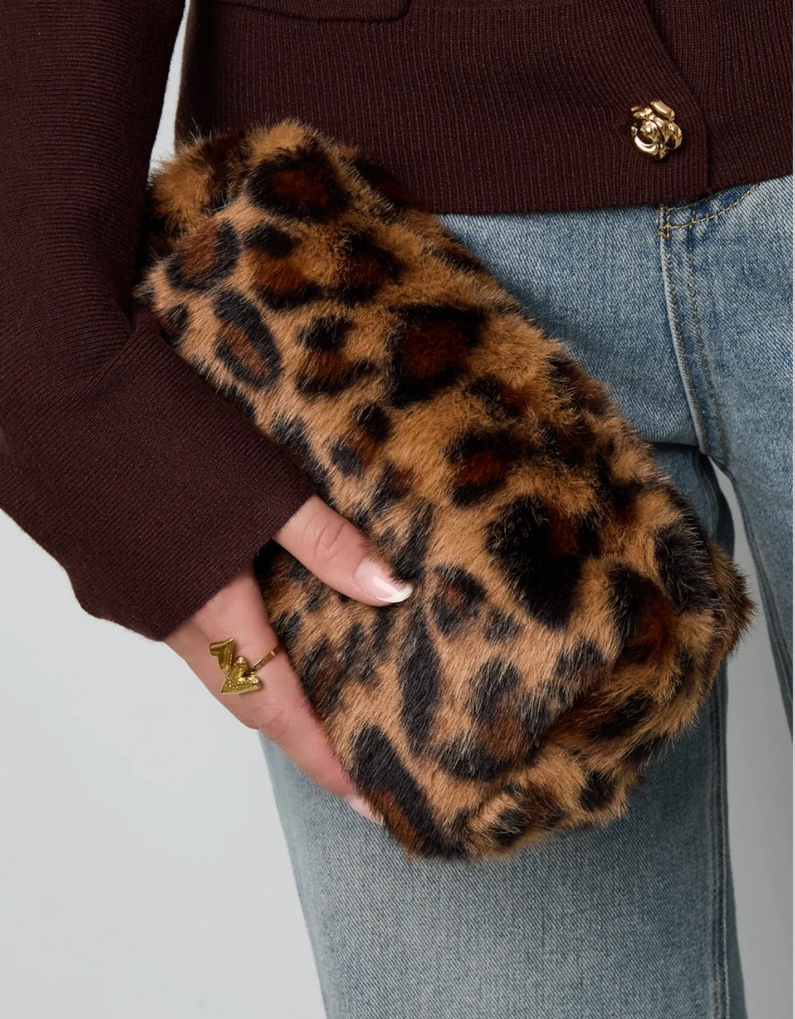 Fluffy make up bag - Large