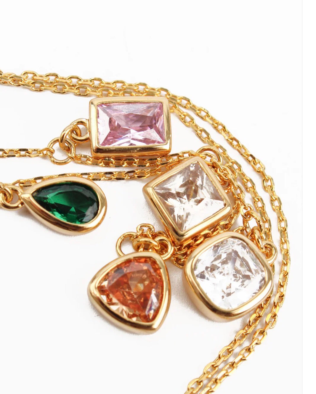 Multi gem necklace