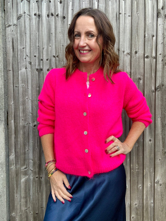 Jenni cardigan - Hot Pink