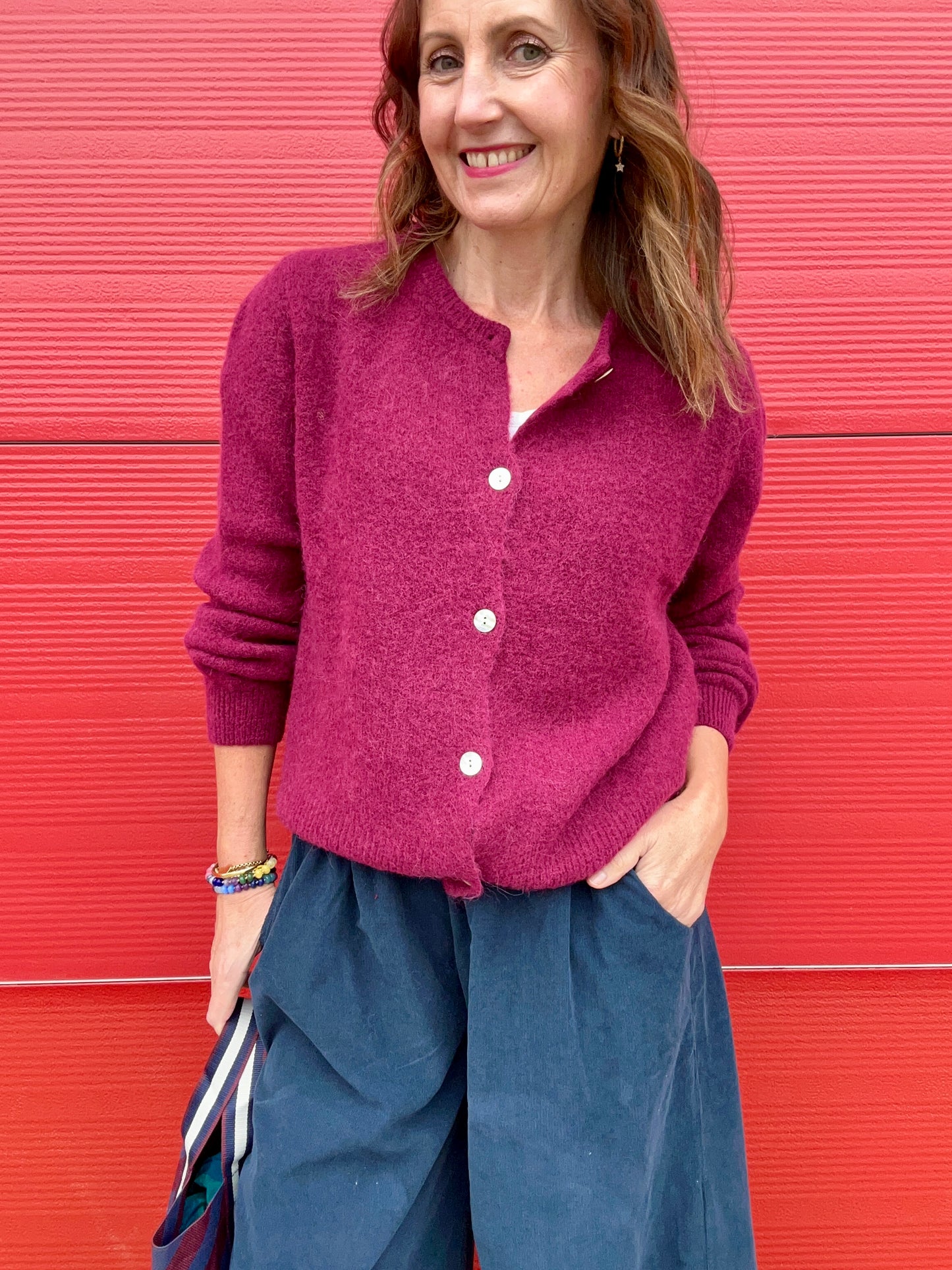 Jilly cardigan - Bordeaux