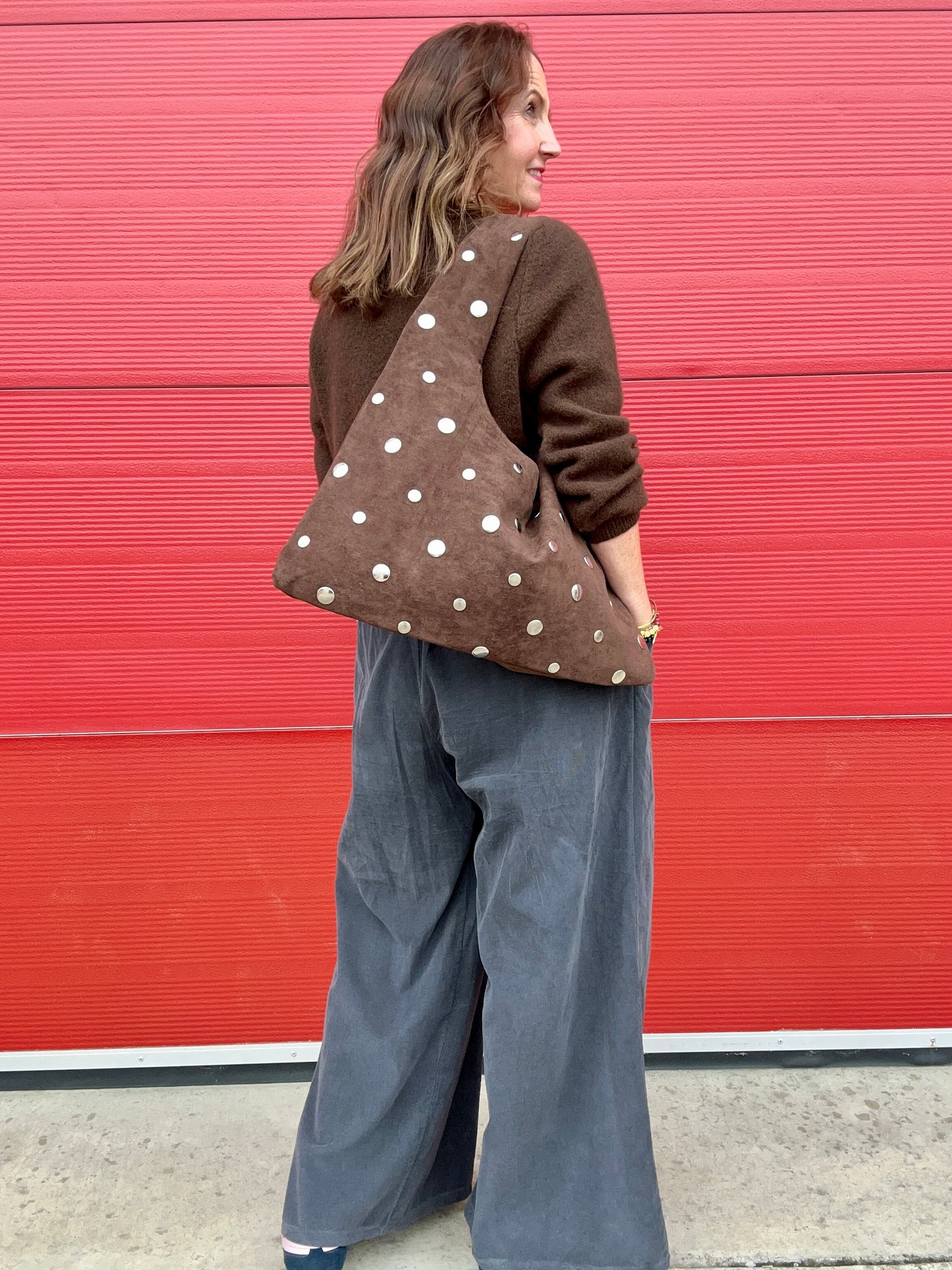 Tallulah studded bag - Brown