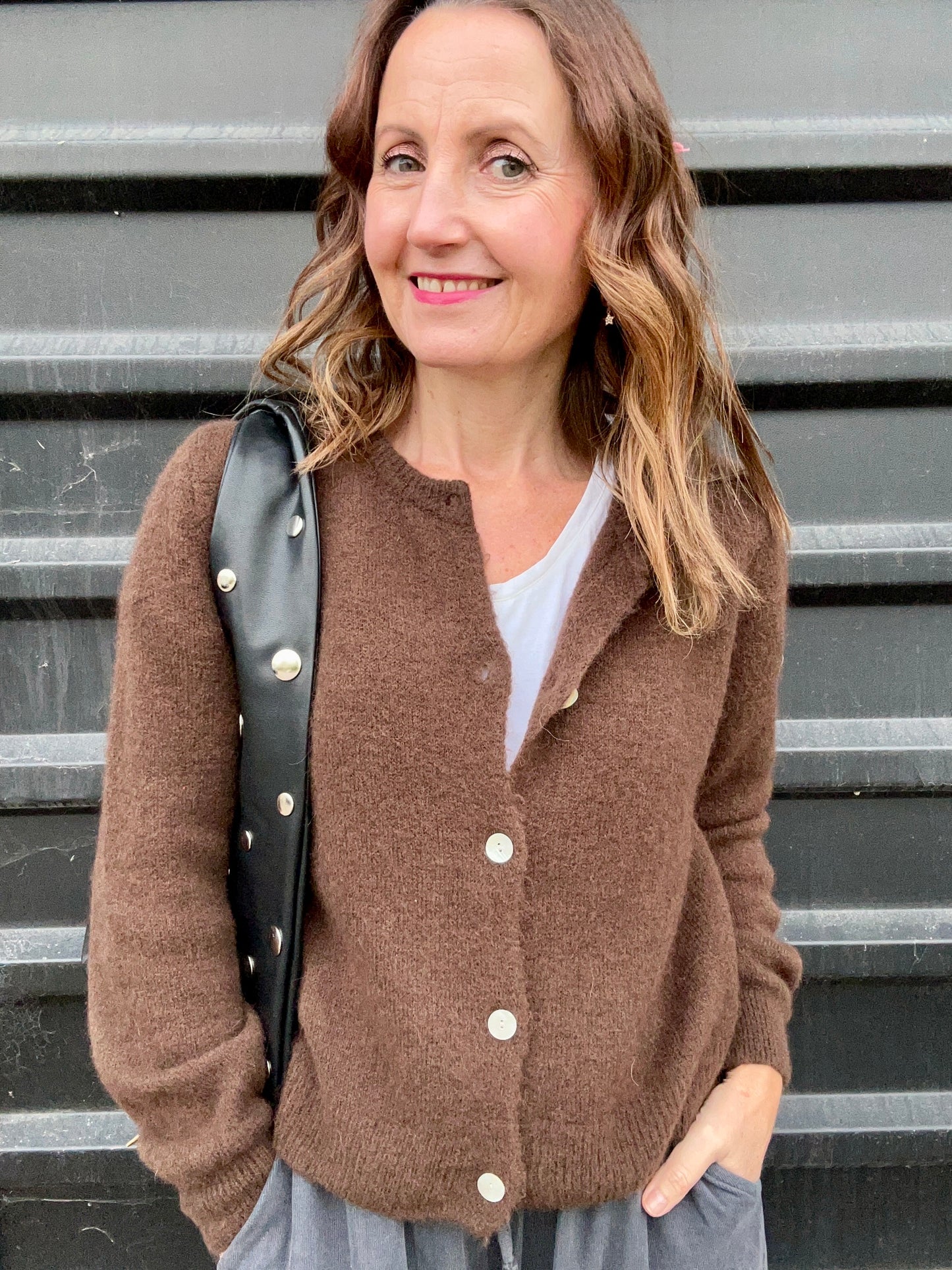 Jilly cardigan - Dark Chocolate