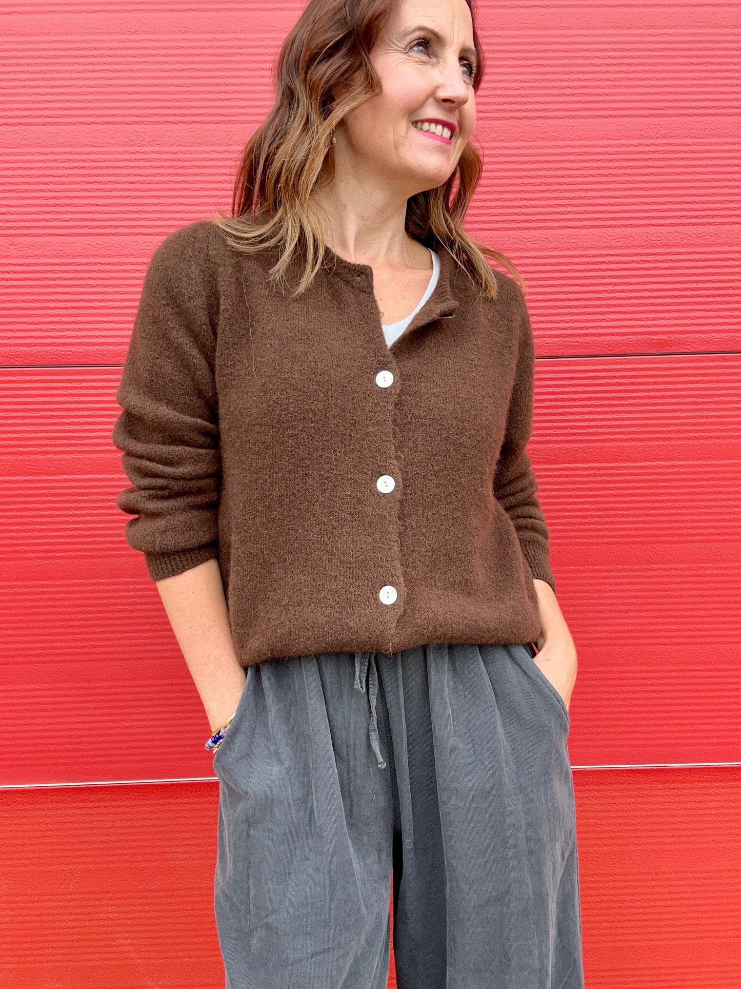 Jilly cardigan - Dark Chocolate