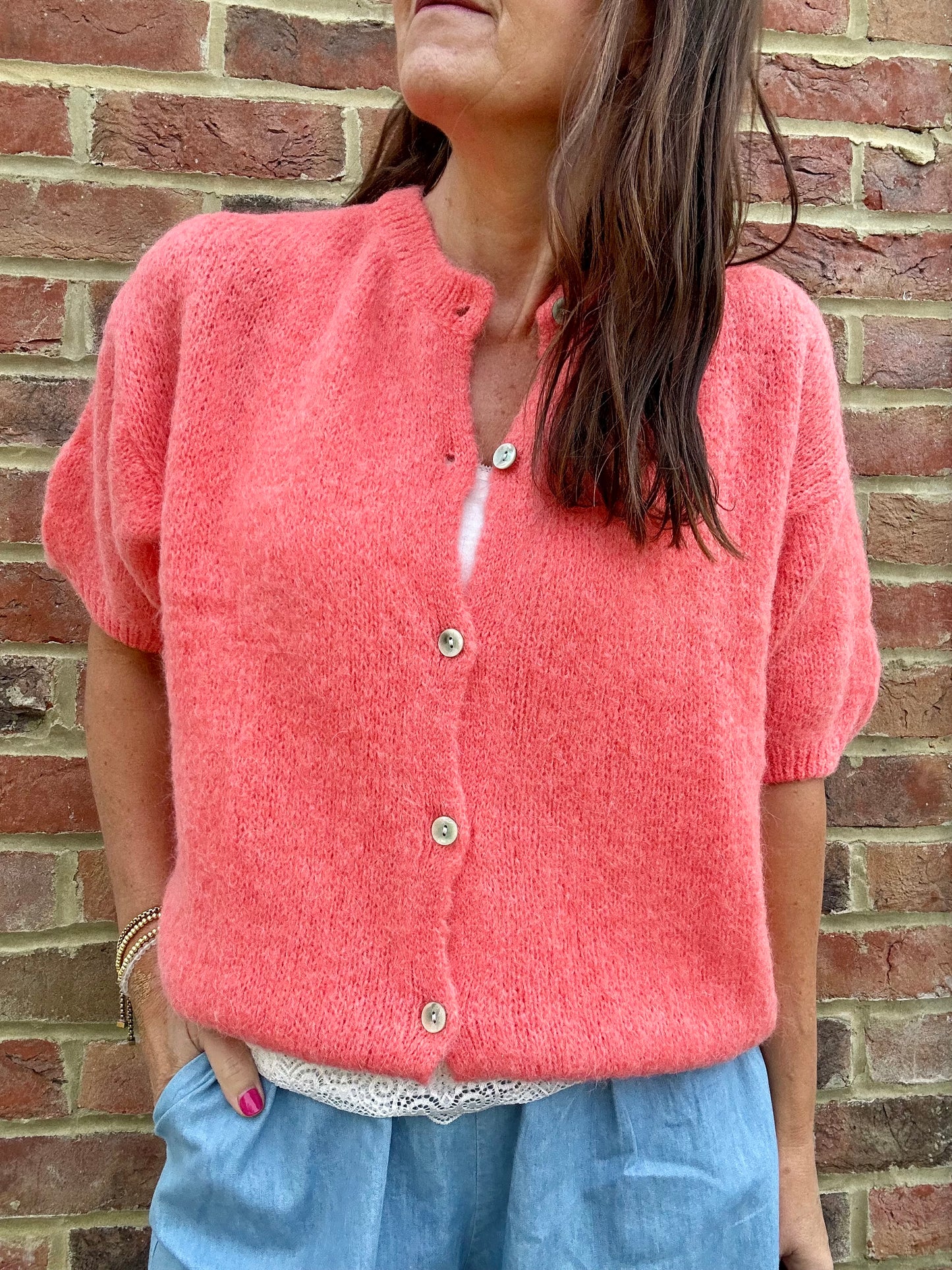 Jessie cardigan - Coral
