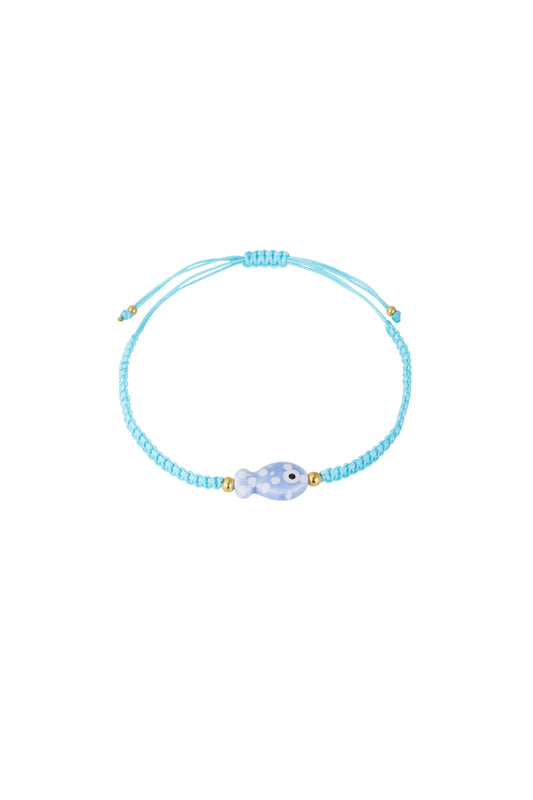 Fiesta fish bracelet - Blue