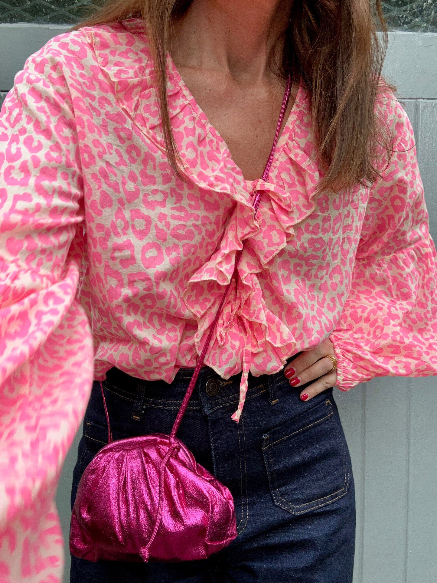 Ettie pink blouse