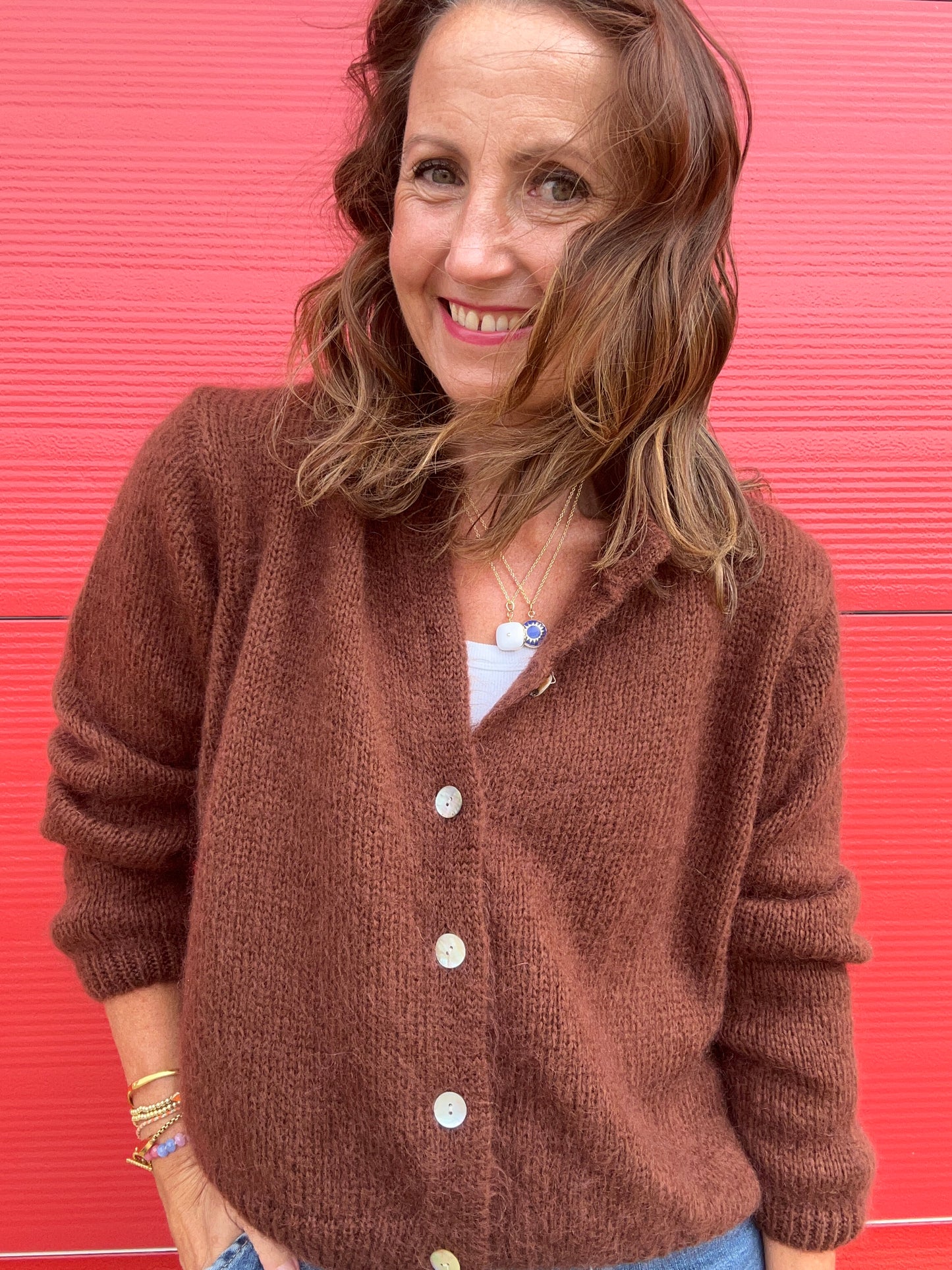 Jenni cardigan - Rich Chocolate