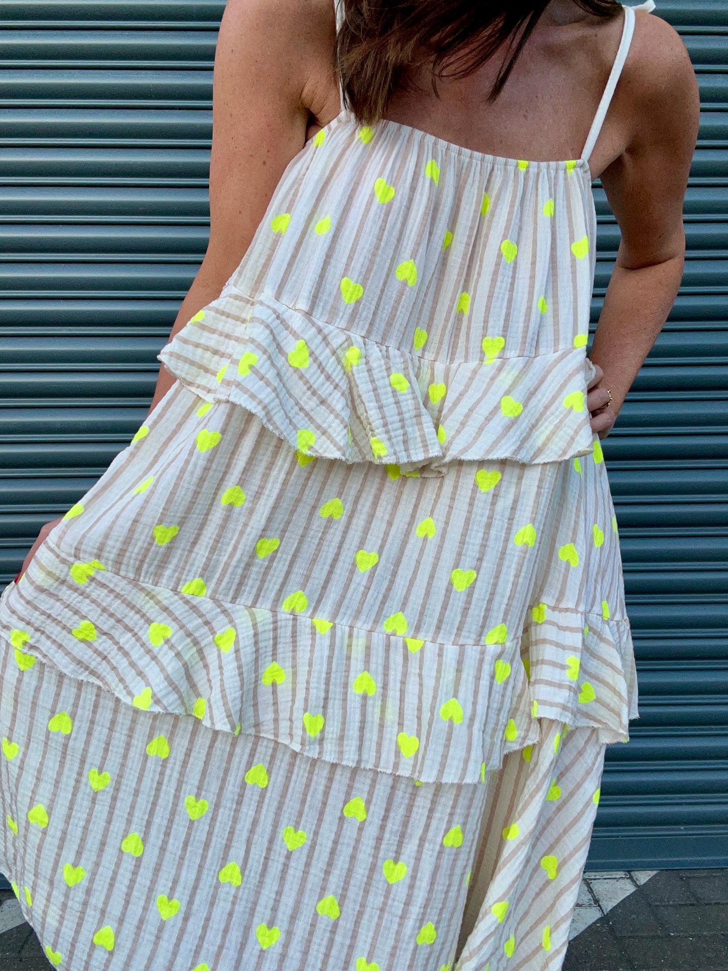 Pixie sundress - White / Lemon