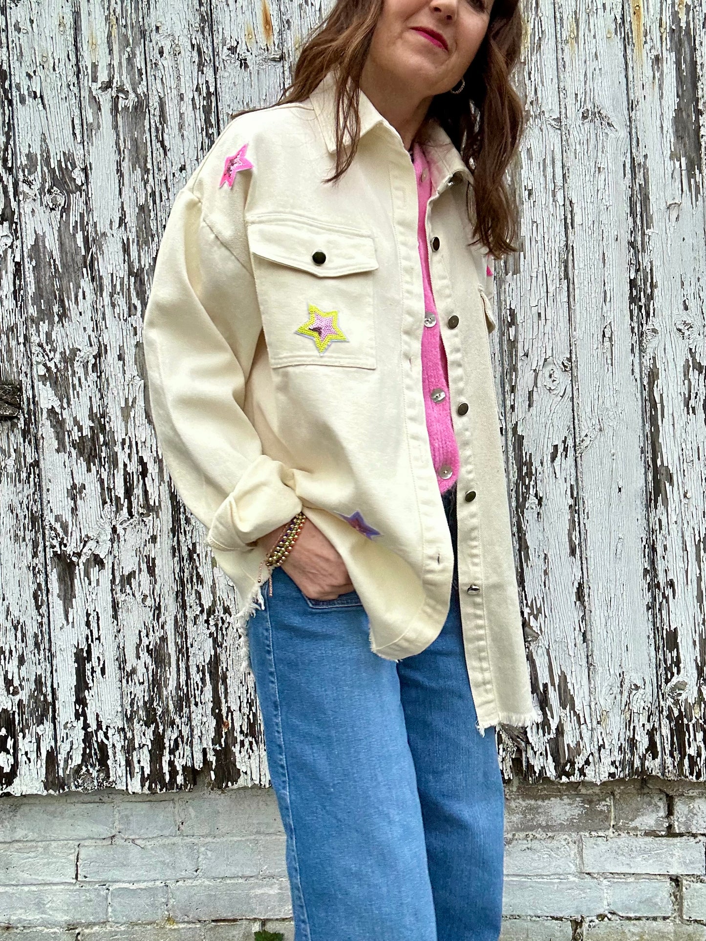 Estella cream shacket