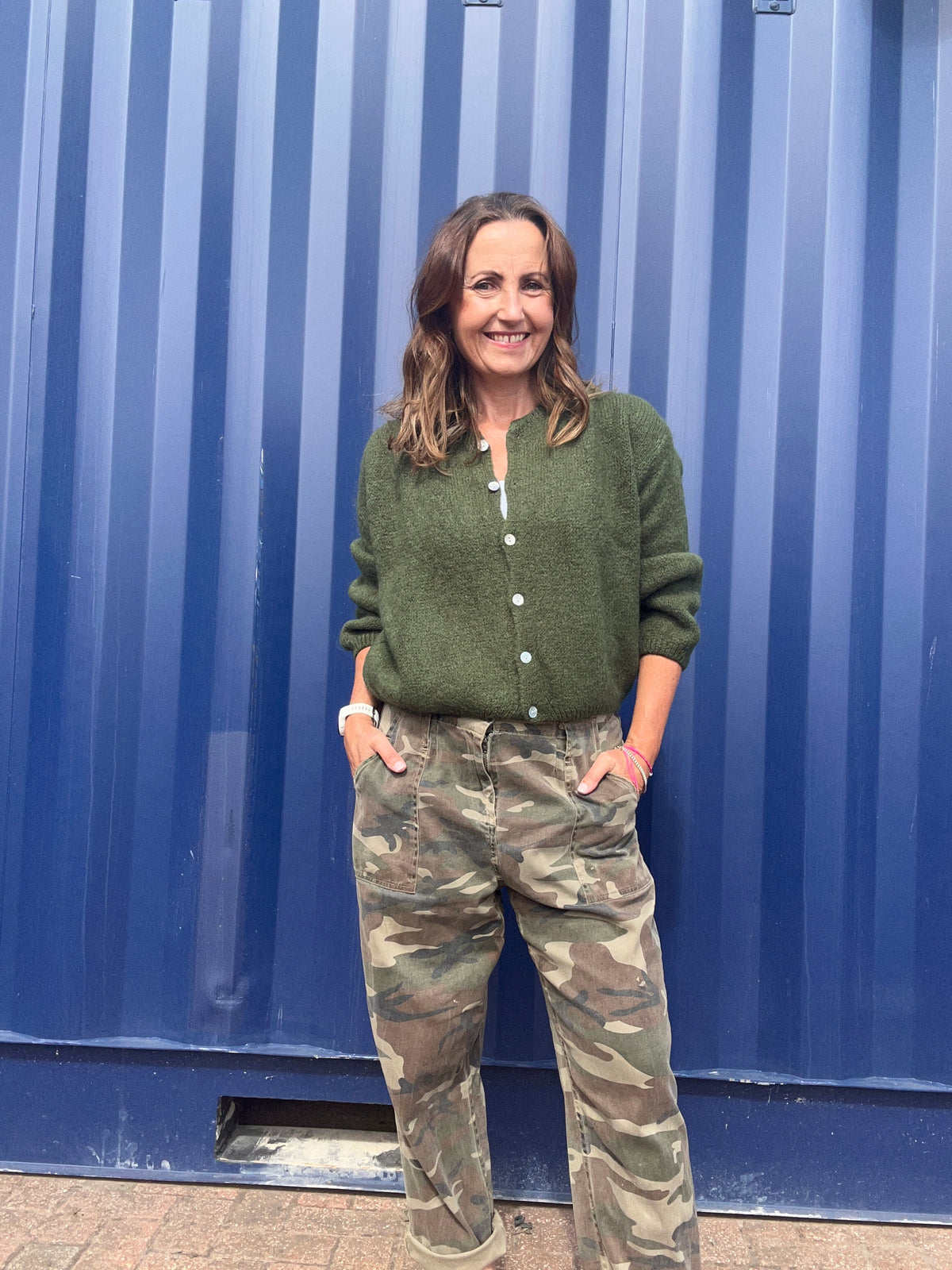 Beattie cardigan - Army Green