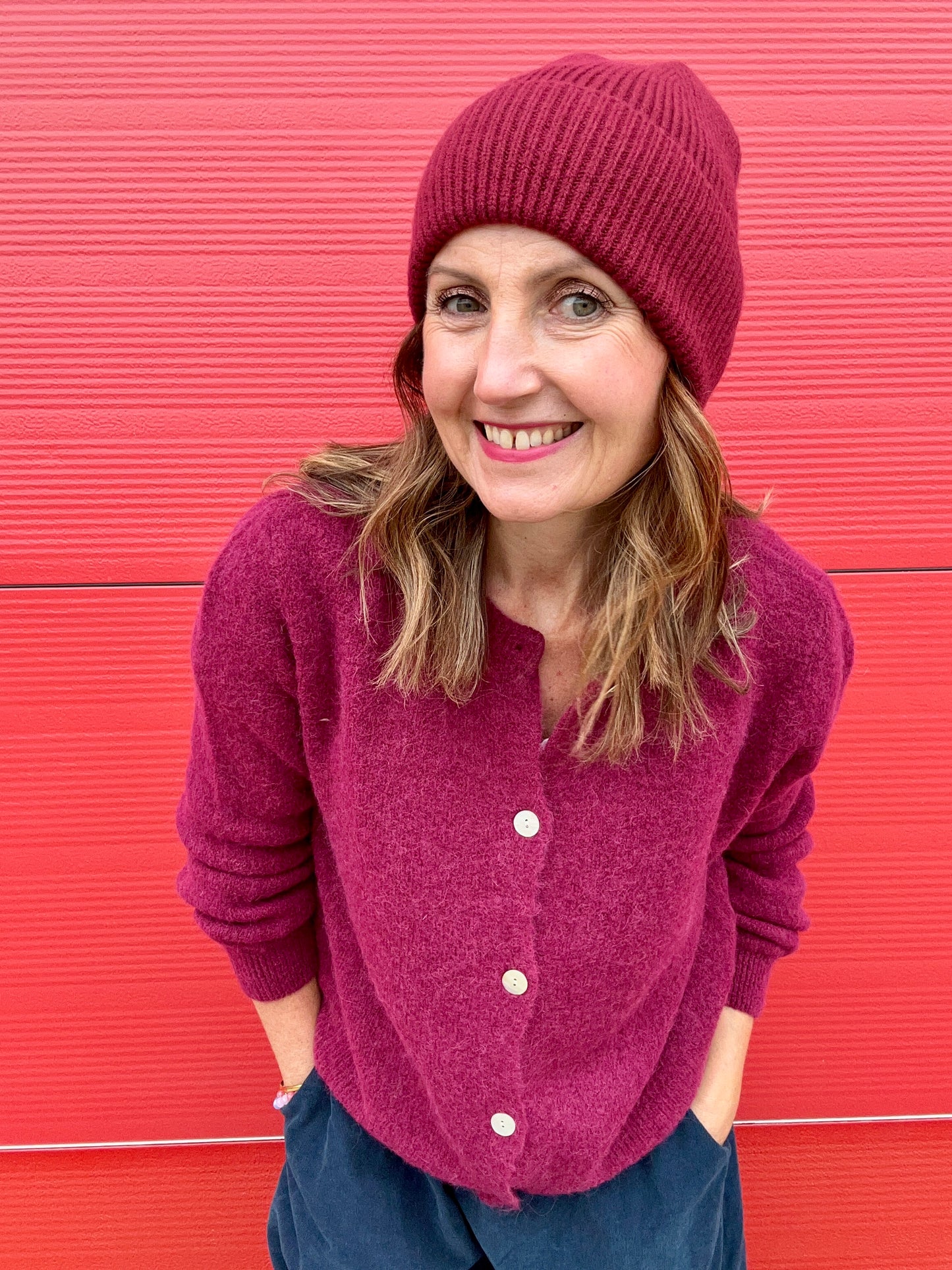 Noelle beanie - Wine