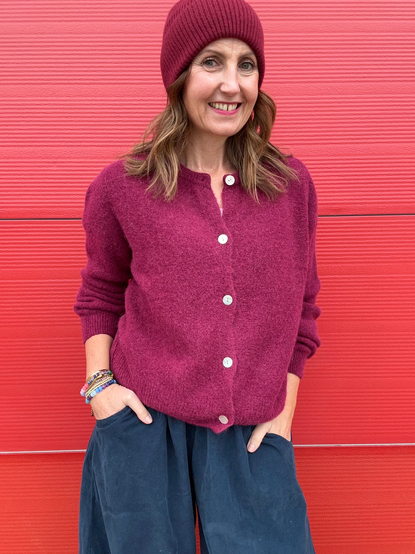 Jilly cardigan - Bordeaux