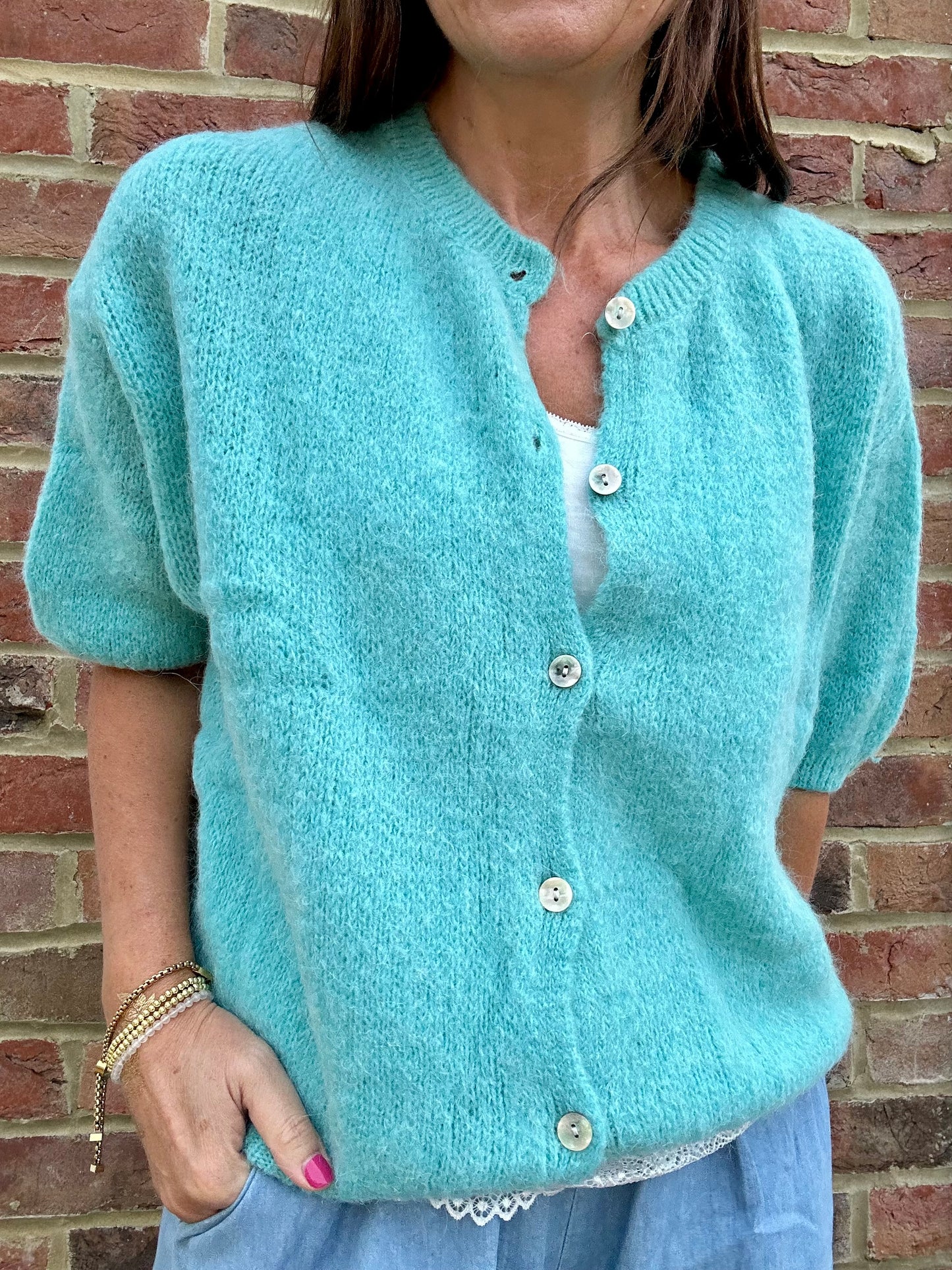 Jessie cardigan - Aqua