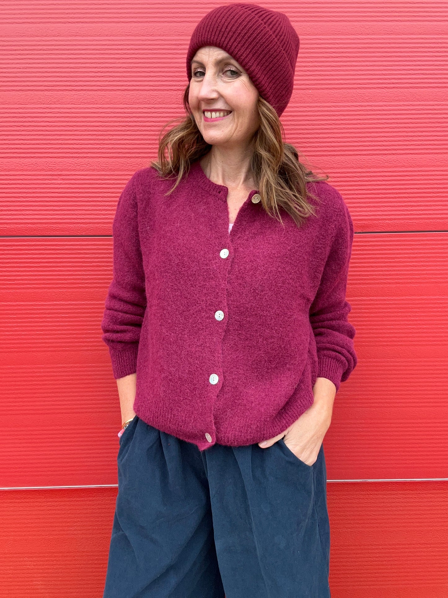 Jilly cardigan - Bordeaux