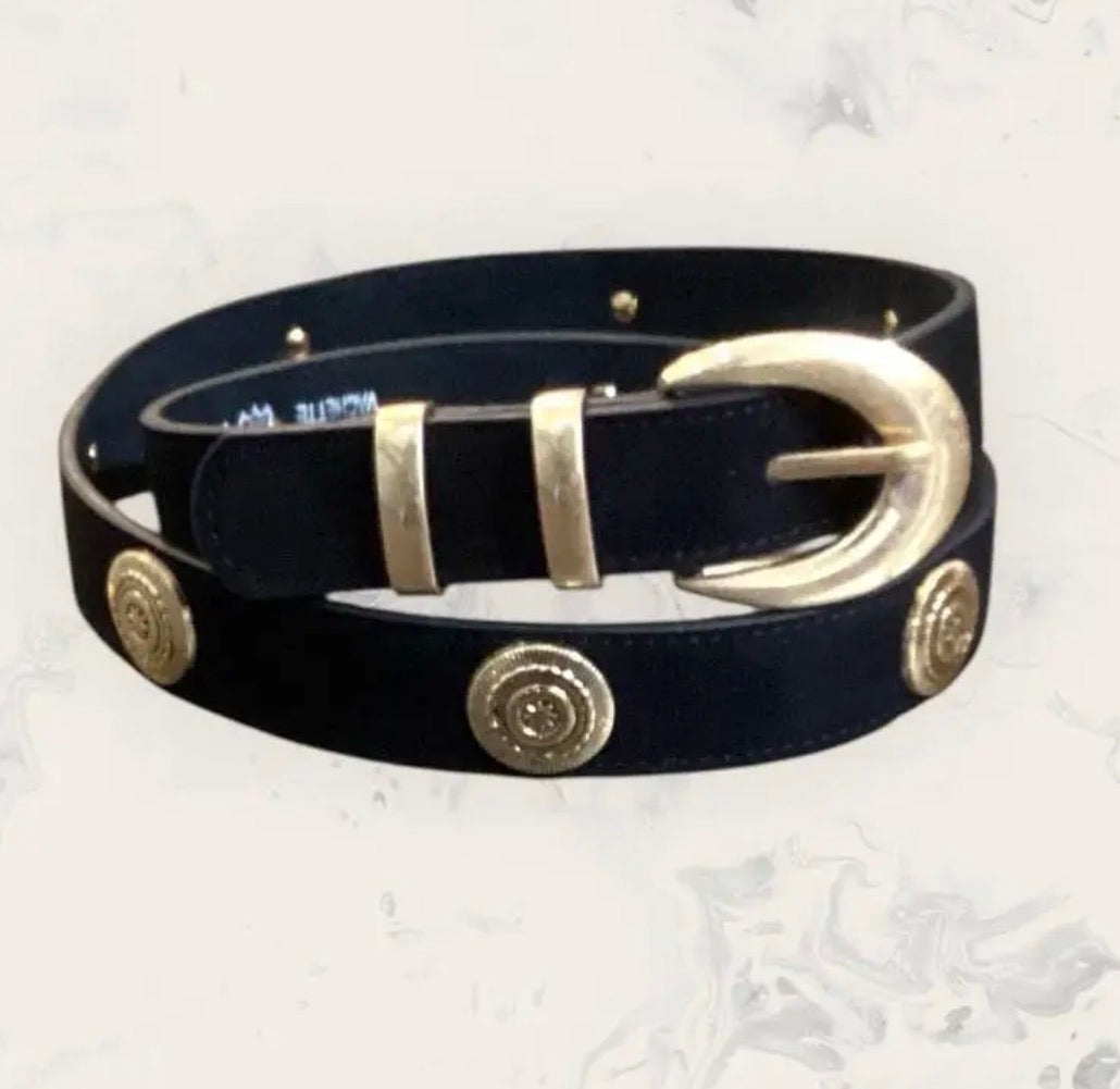 Nancy suede belt - Black