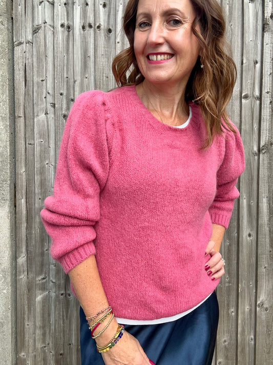 Willa simple sweater - Pink Crush
