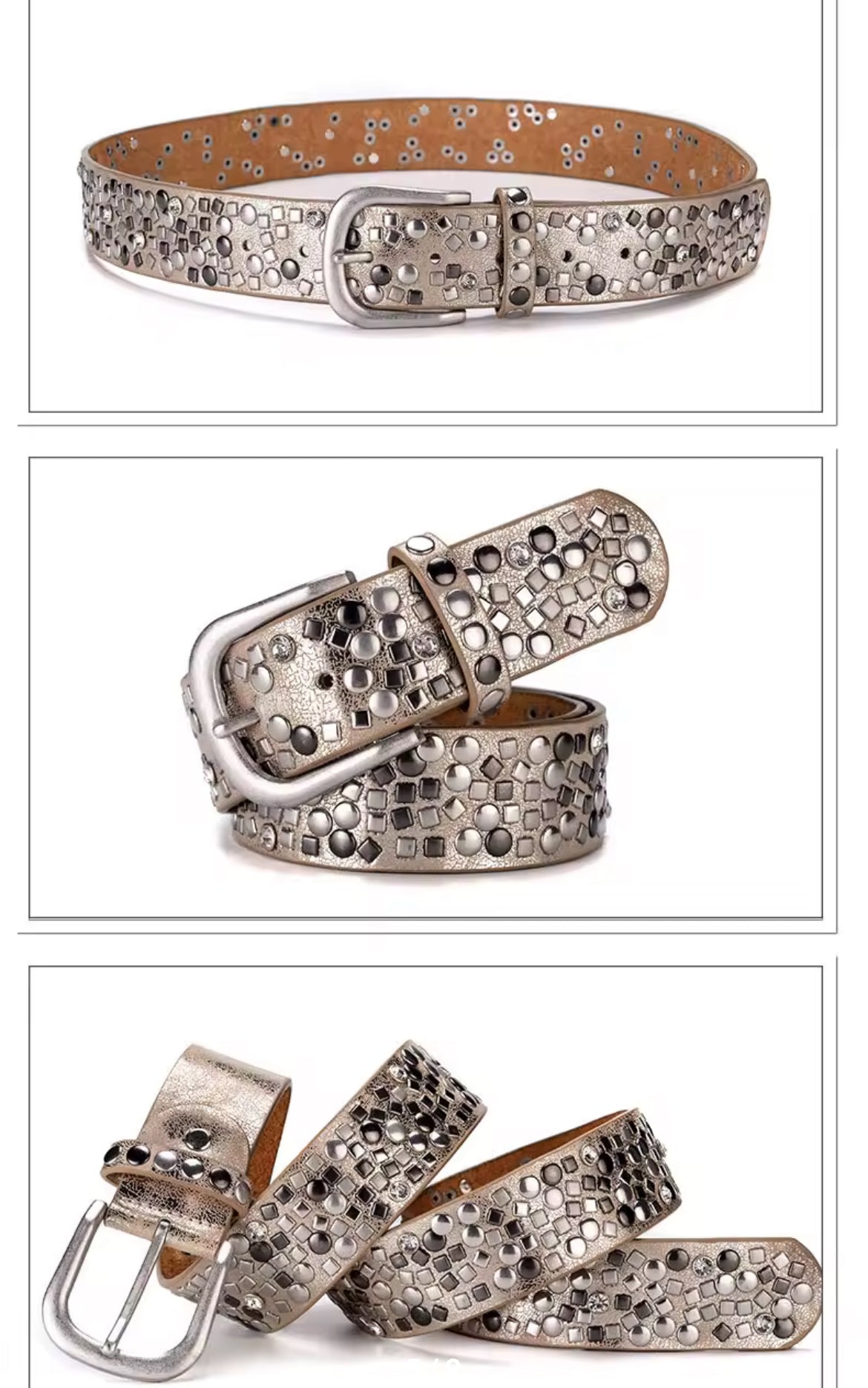 Zion studded belt
