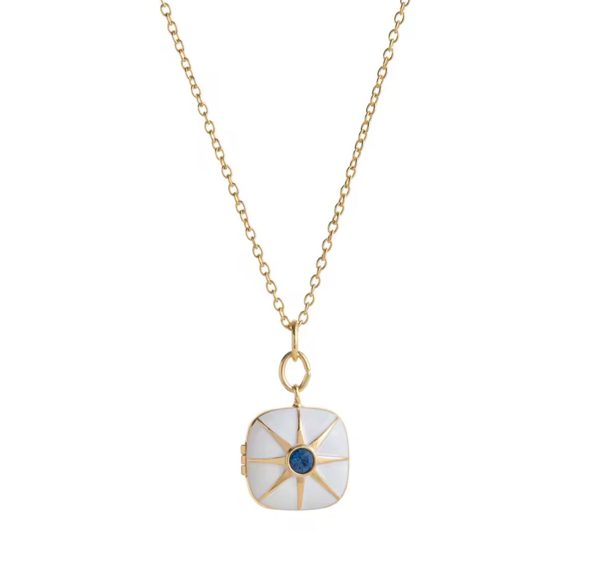 Cosmo pendant necklace - White / Blue