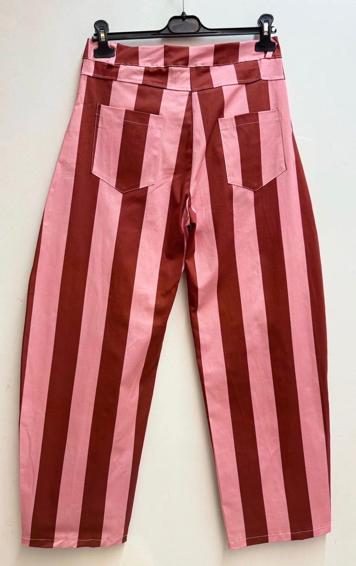 Edie stripy trousers - Plum / Pink