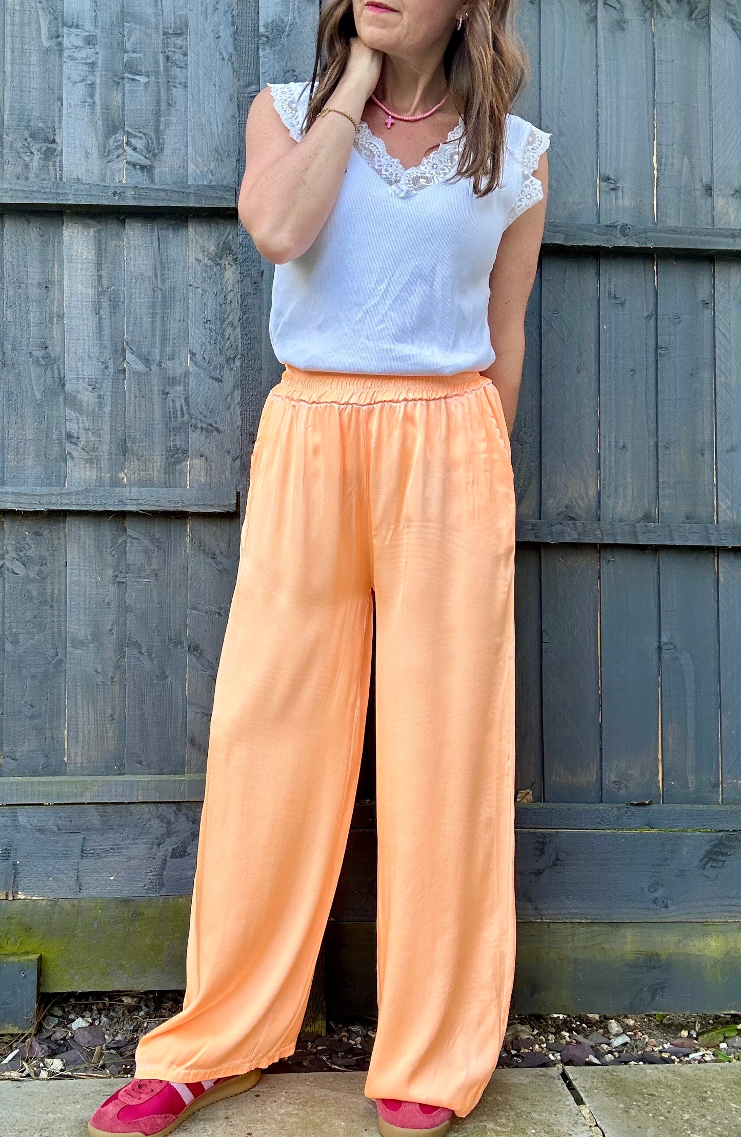Chloe fun summer trousers - Orange