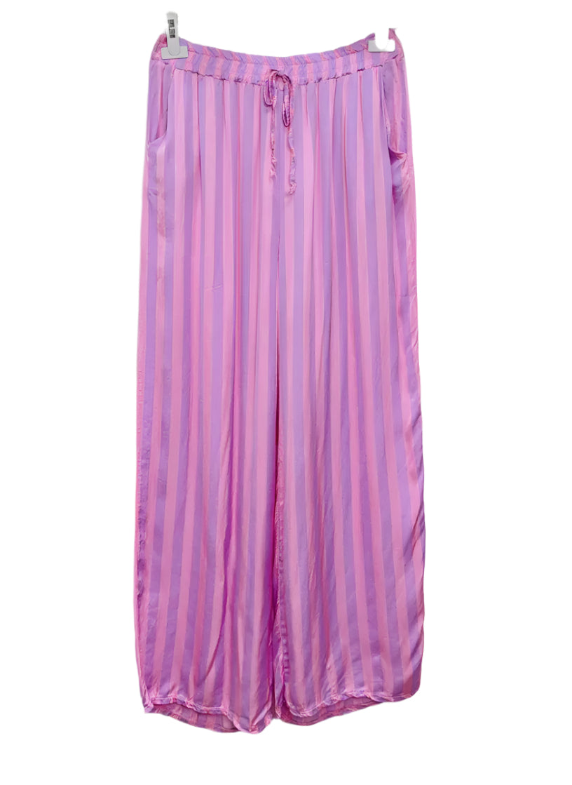 Chelsea striped lounge pants - Pink / Lilac
