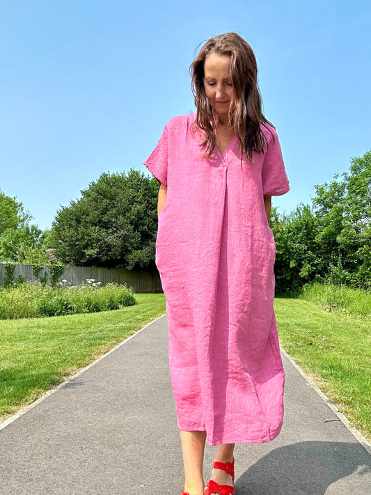 Laurie linen dress - Onion