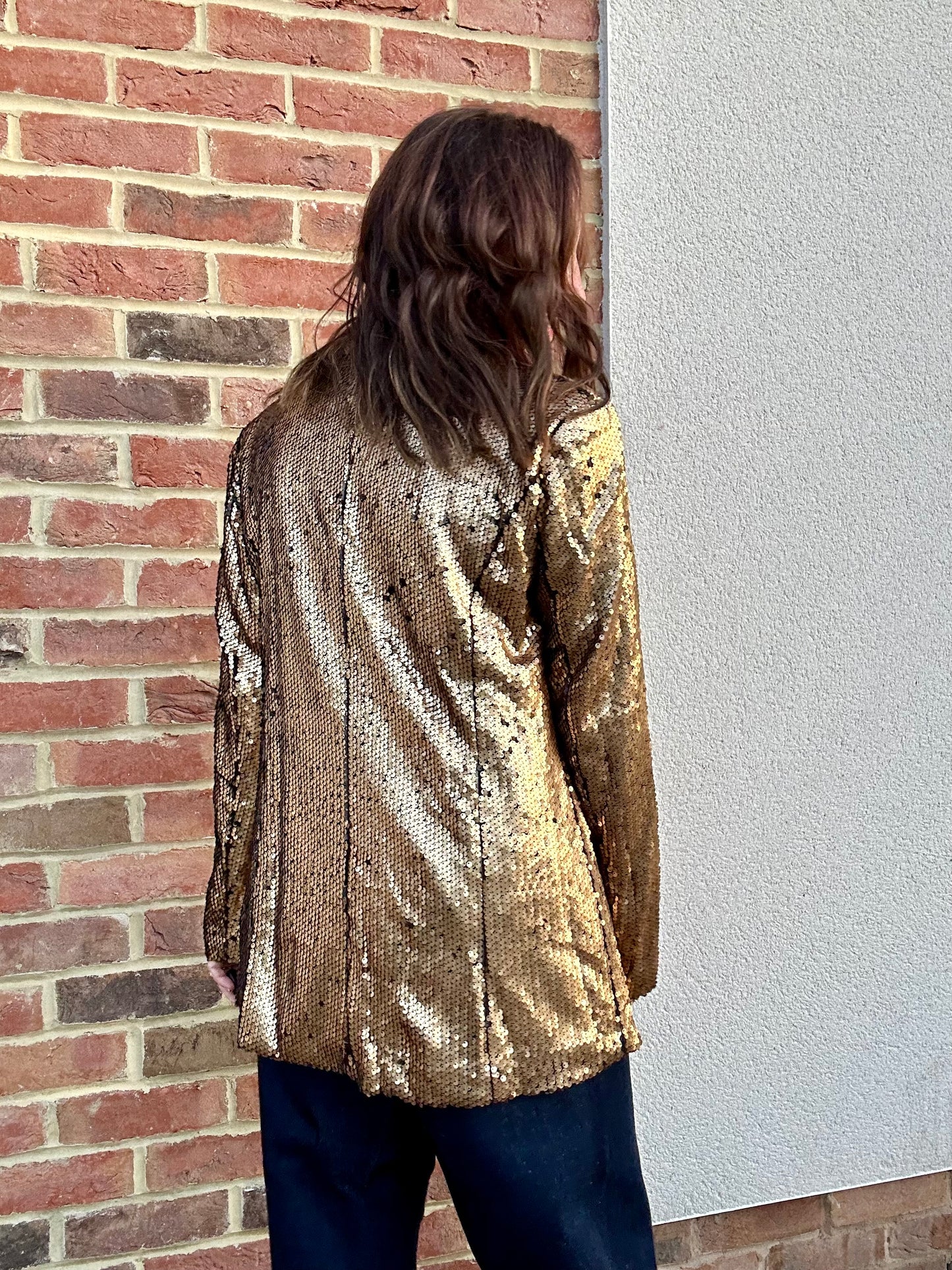 Doree gold sequin blazer