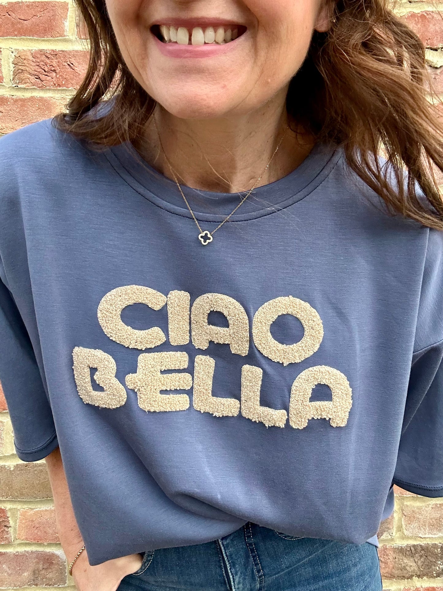 Ciao Bella sweat top - Navy