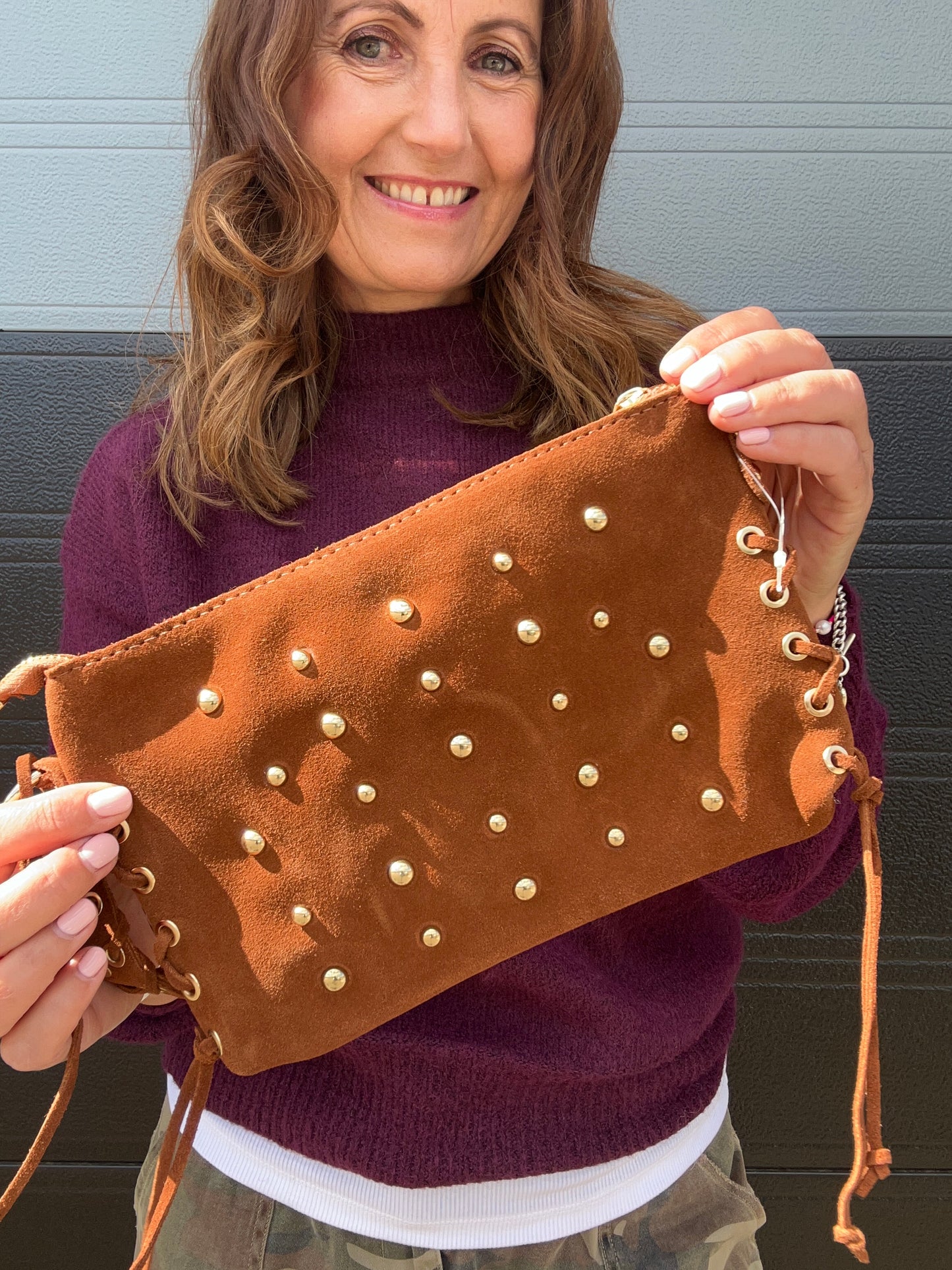 Nixx studded bag - Tan