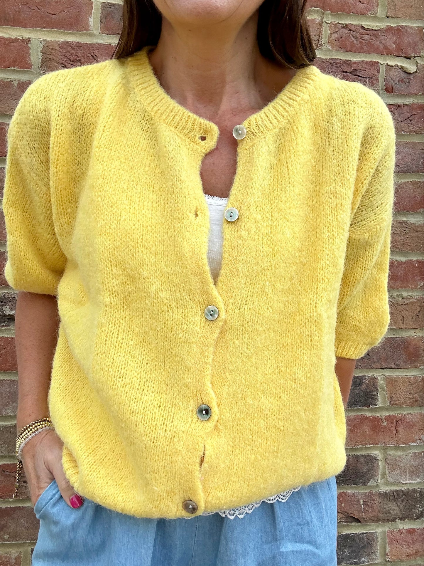 Jessie cardigan - Yellow