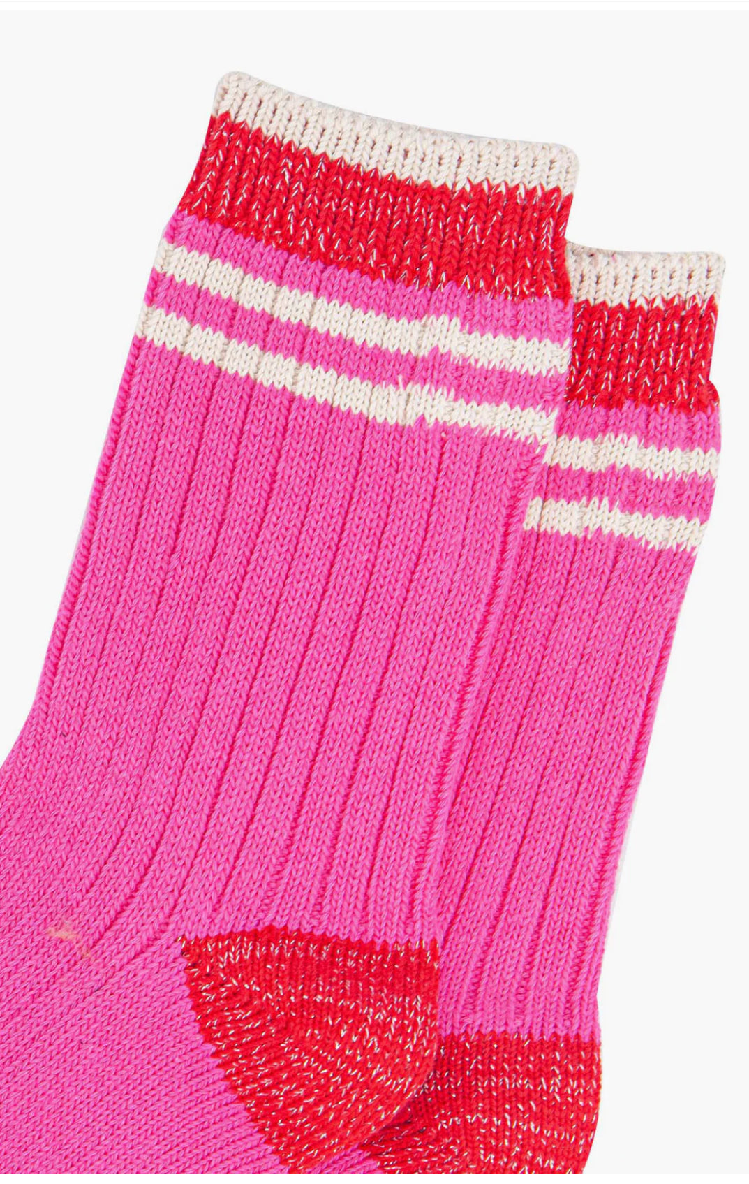 Cosy socks - Pink / Red / Cream