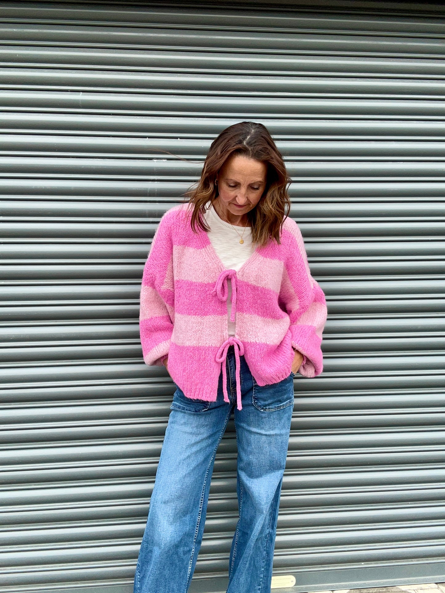 Livi striped cardigan - Pink / Pink