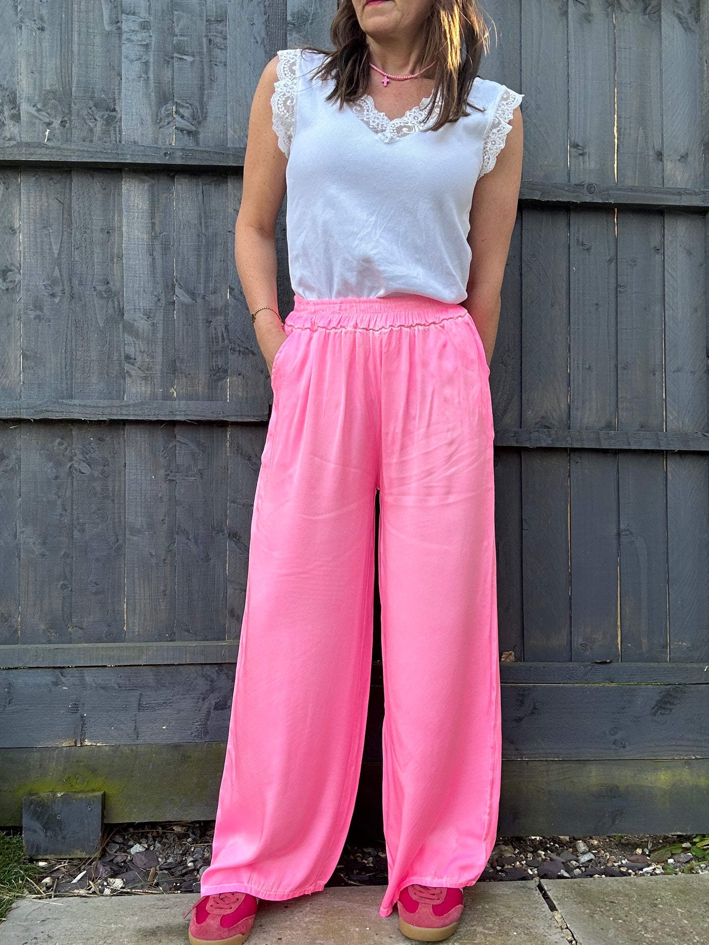 Chloe fun summer trousers - Pink