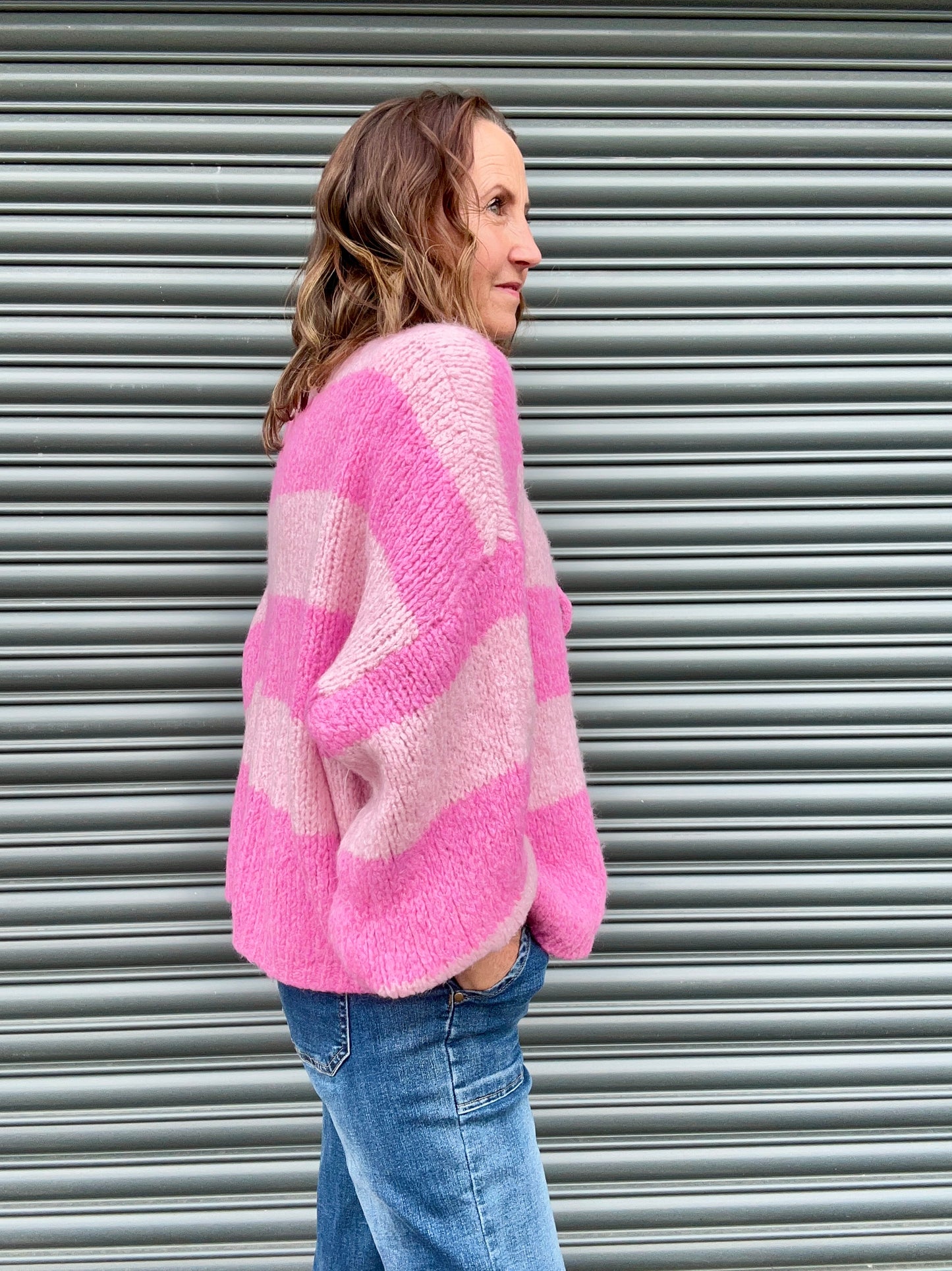 Livi striped cardigan - Pink / Pink