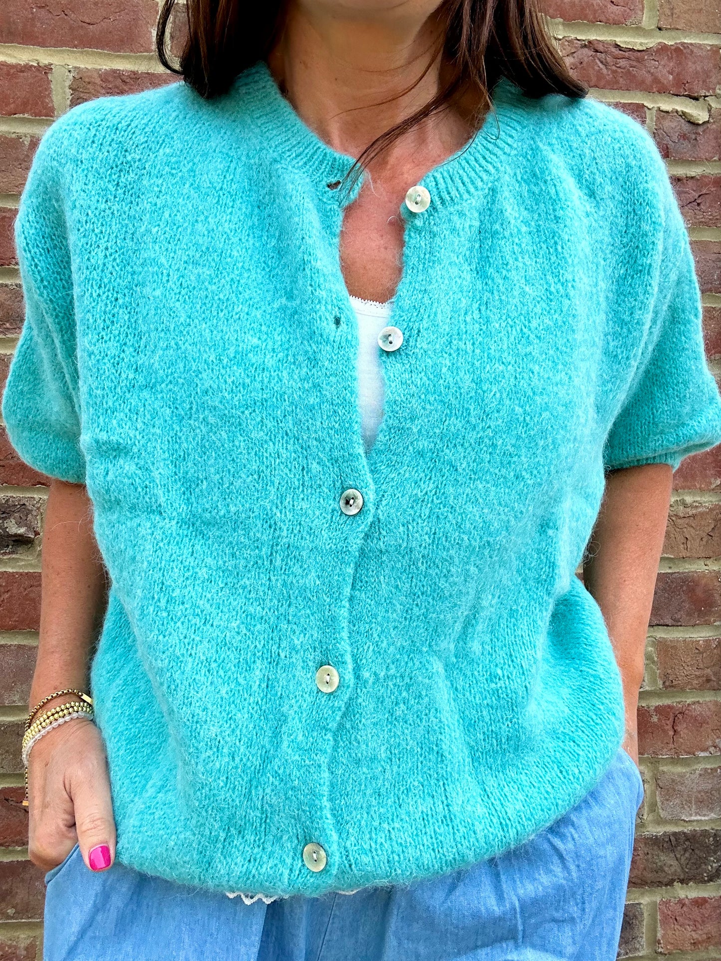 Jessie cardigan - Aqua