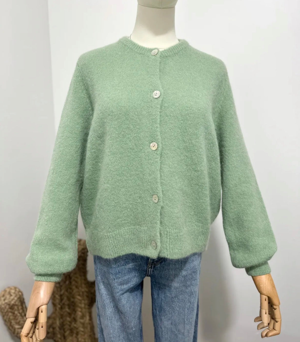Lumi cardigan - Matcha Green