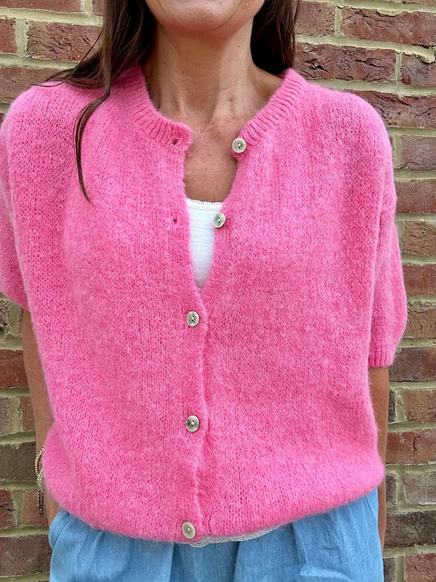 Jessie cardigan - Sherbet Pink