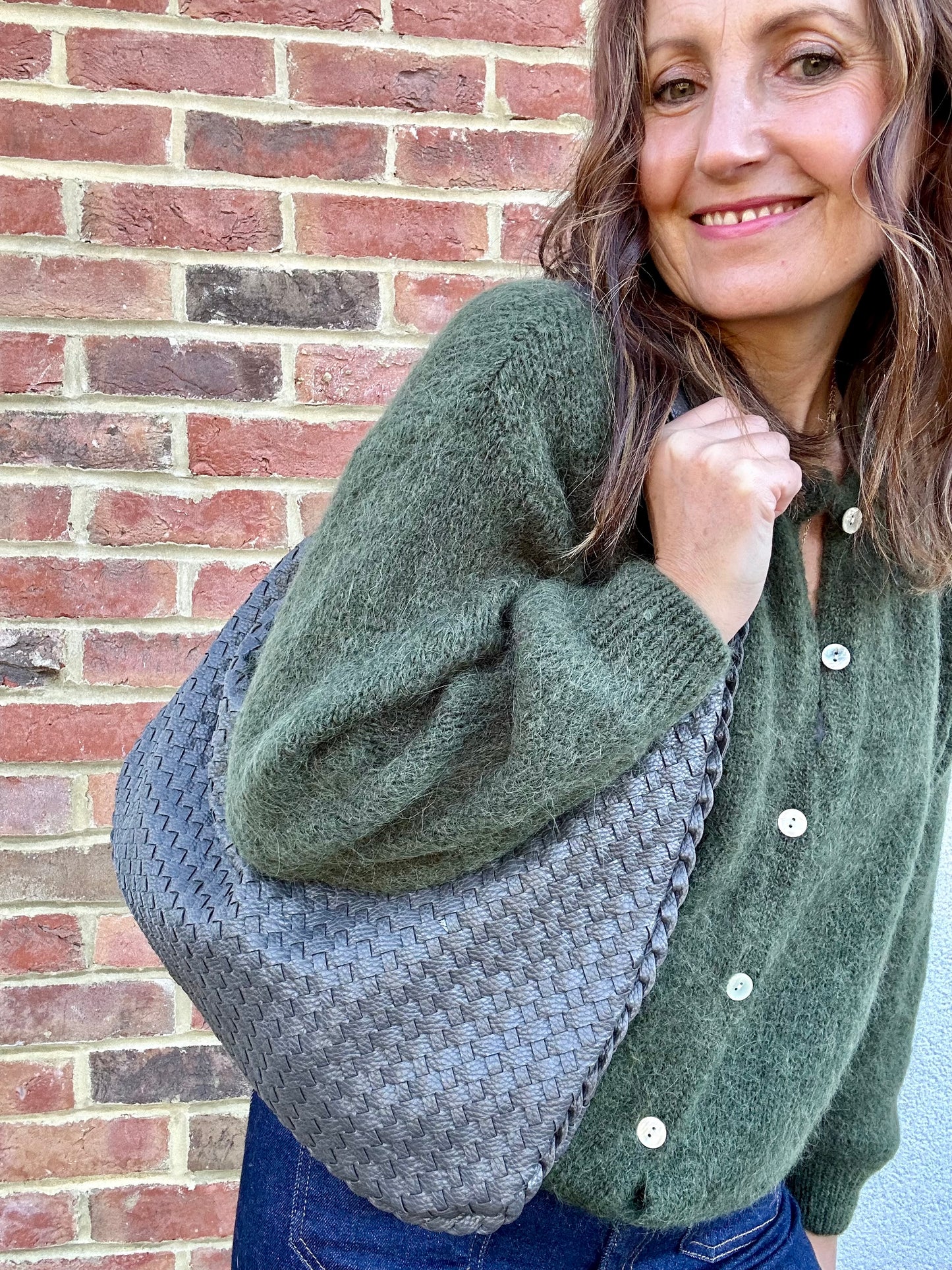Paxton woven bag - Grey