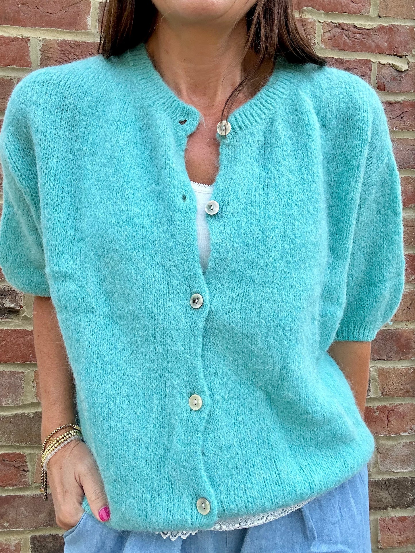 Jessie cardigan - Aqua