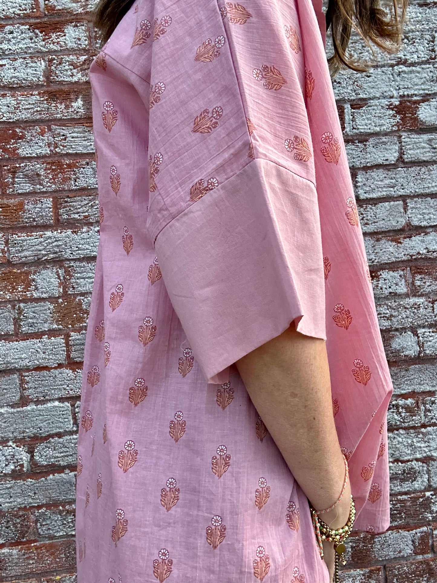 Delta cotton printed blouse