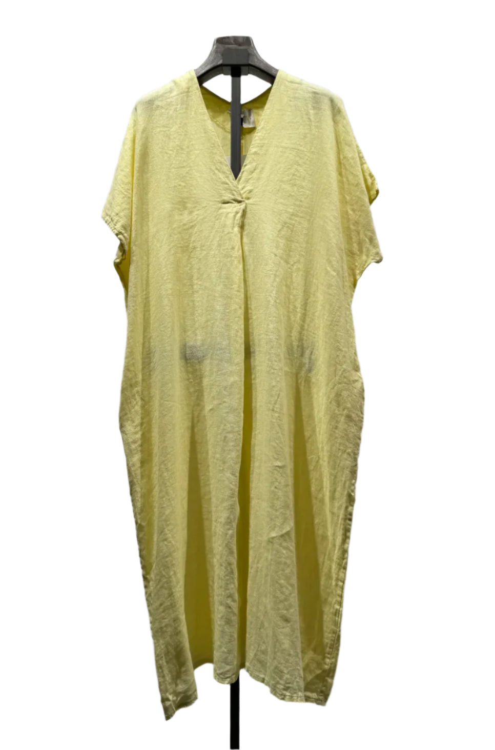 Laurie linen dress - Lemon