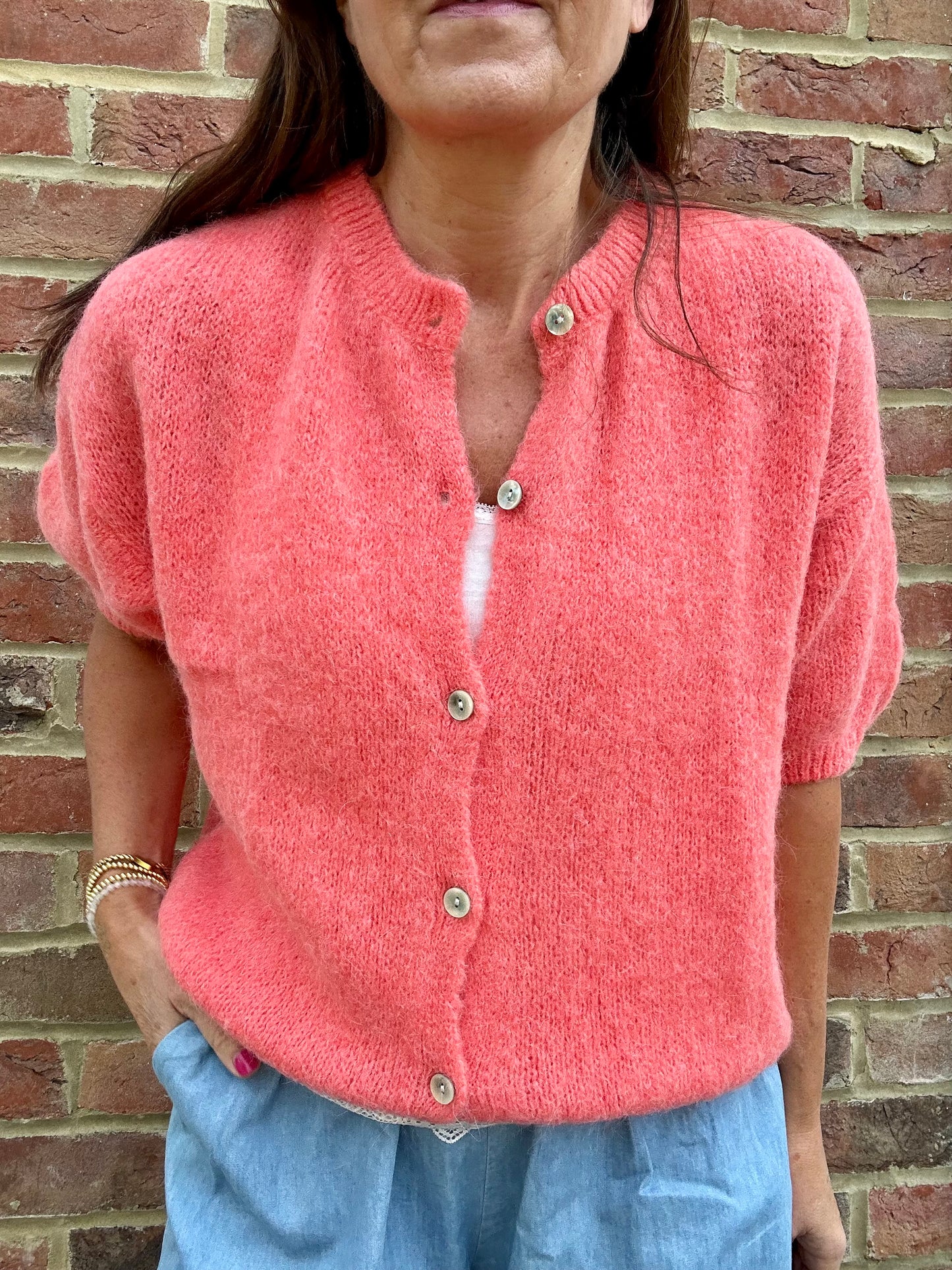 Jessie cardigan - Coral