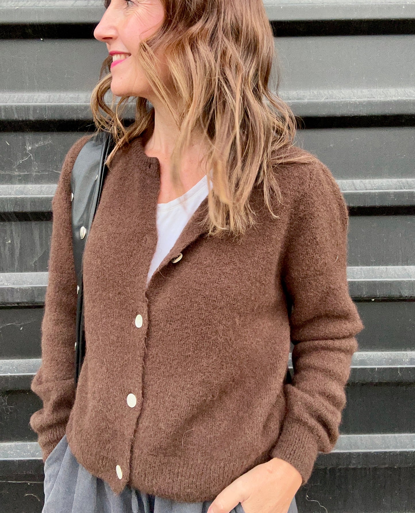 Jilly cardigan - Dark Chocolate