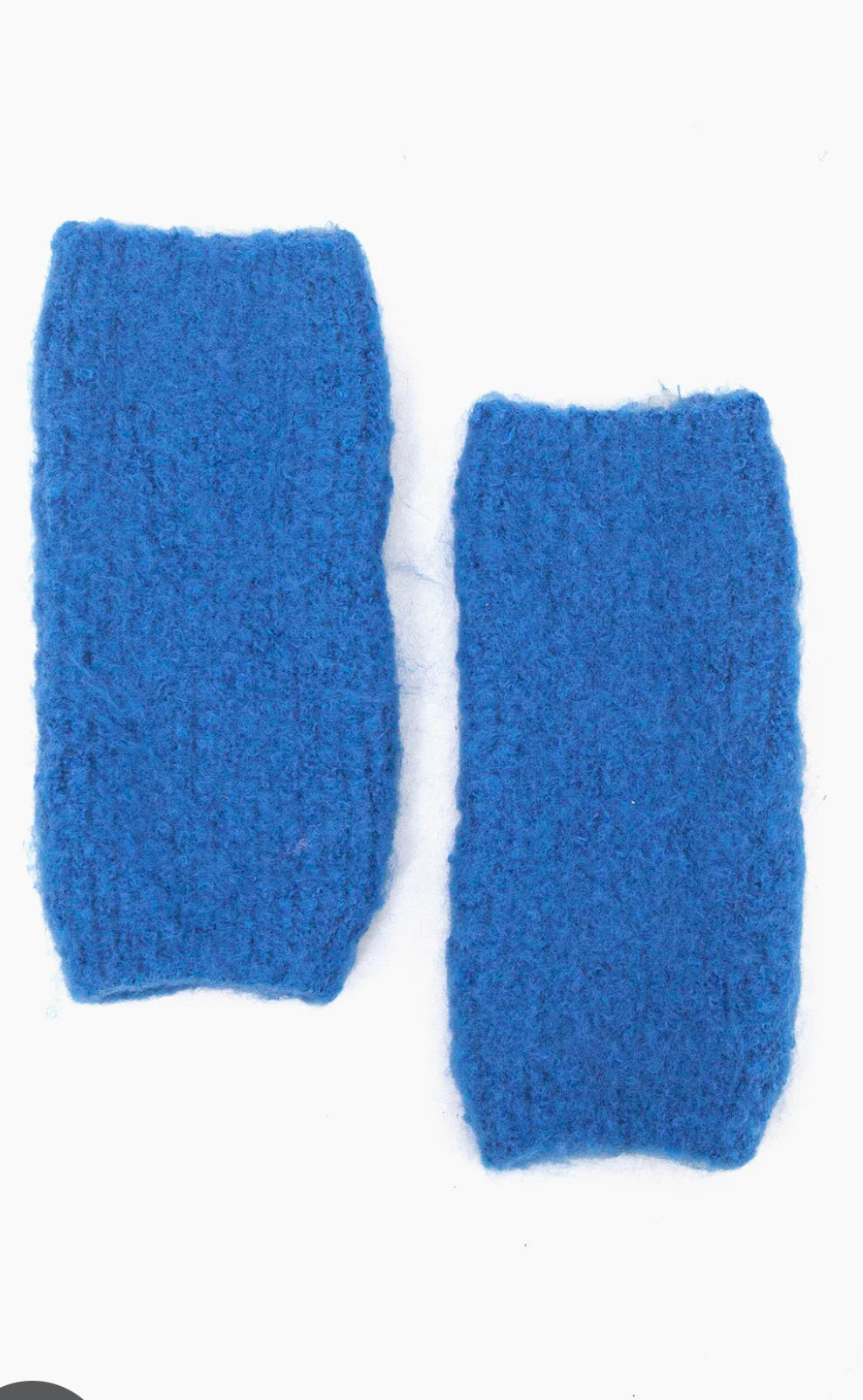 Alexa textured wrist warmers - Blue