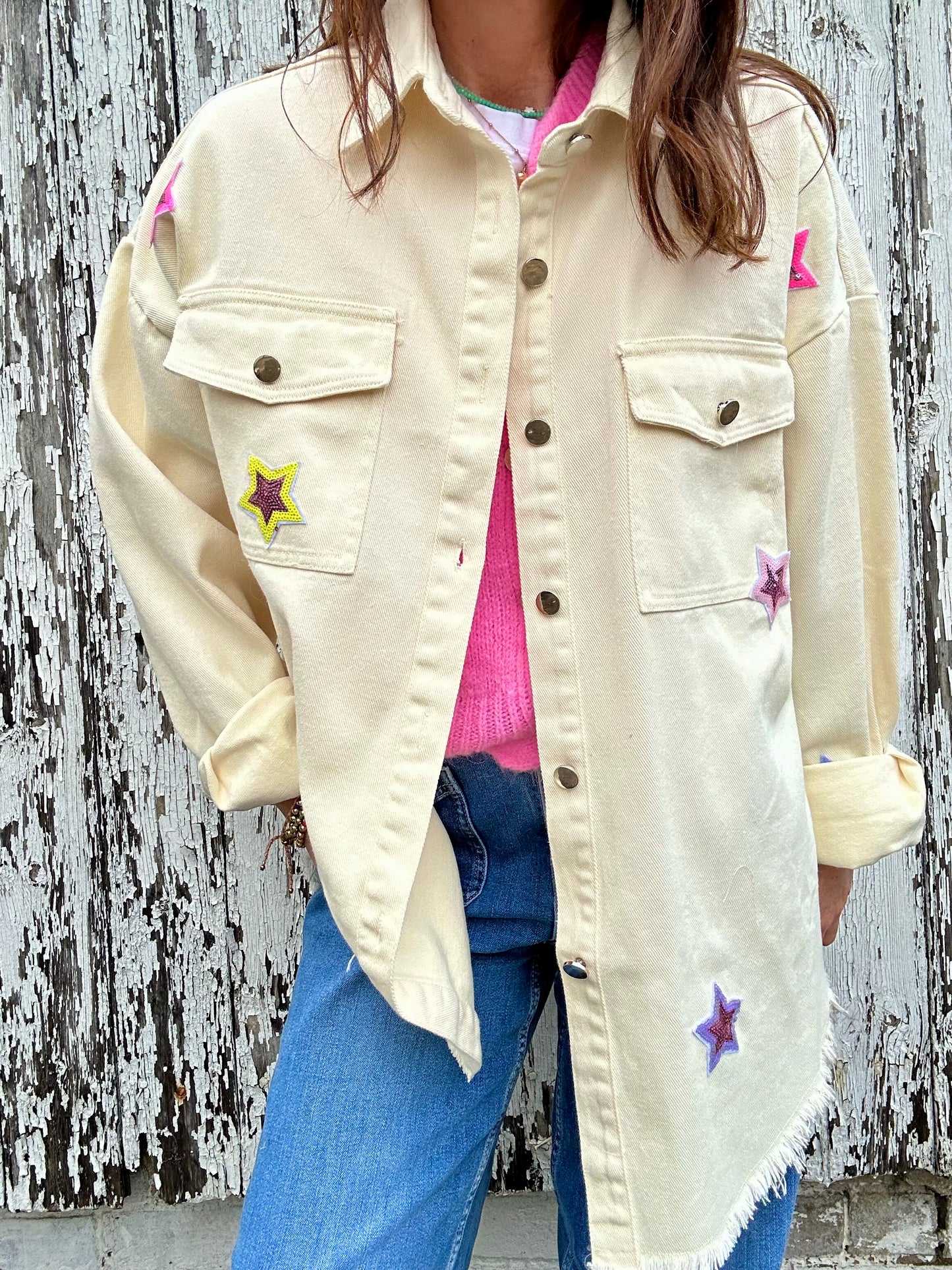 Estella cream shacket