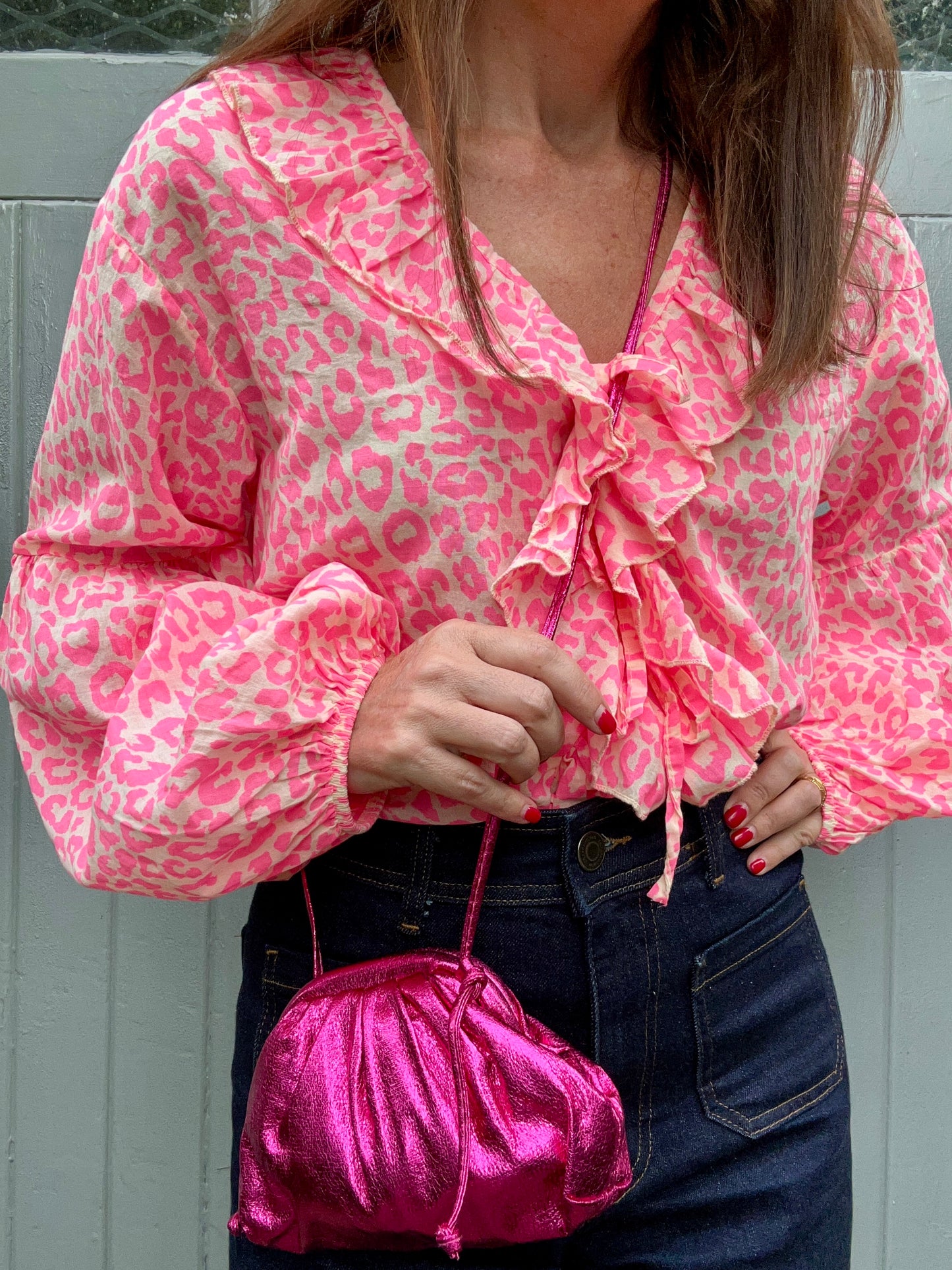 Ettie pink blouse