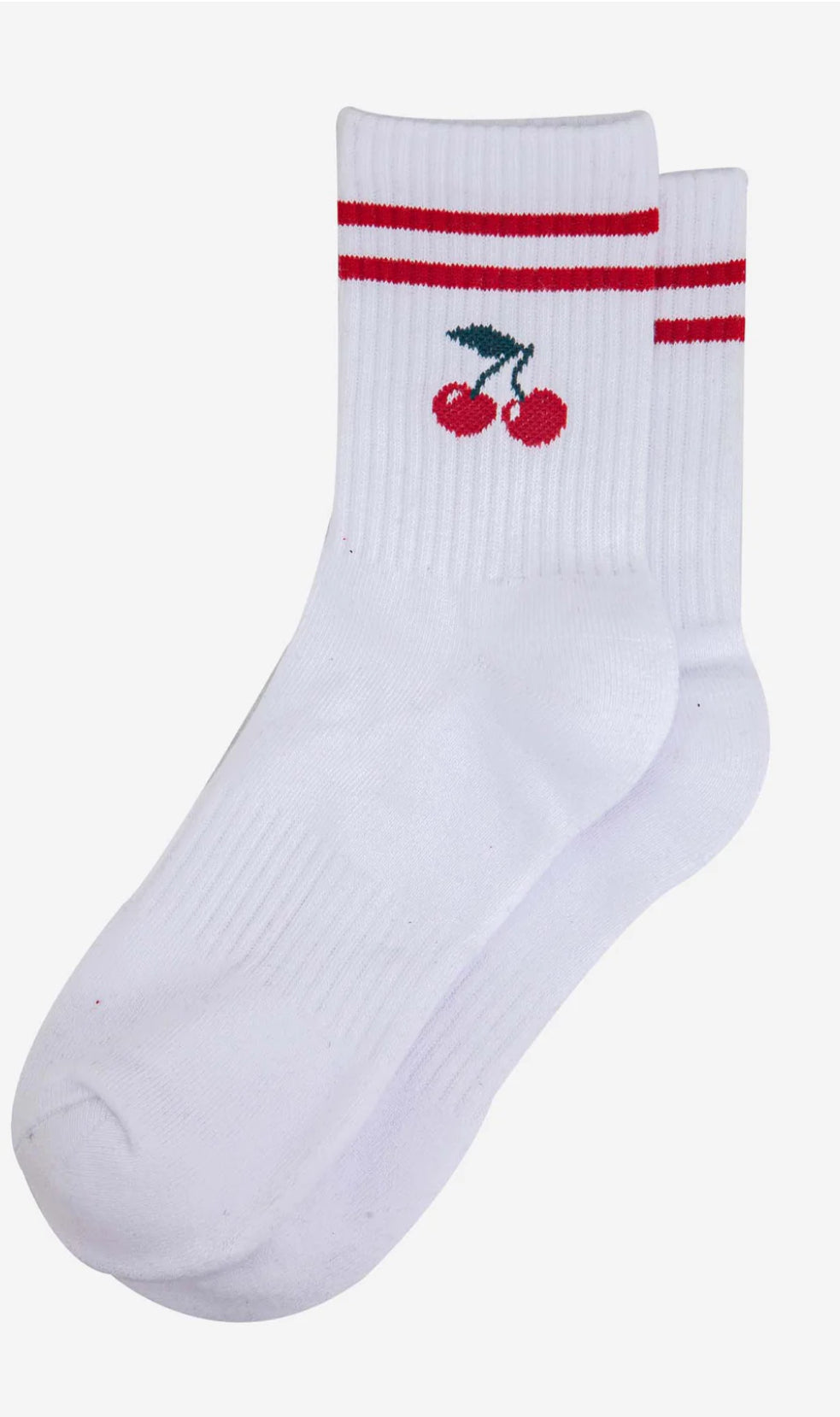 Sporty cherry socks